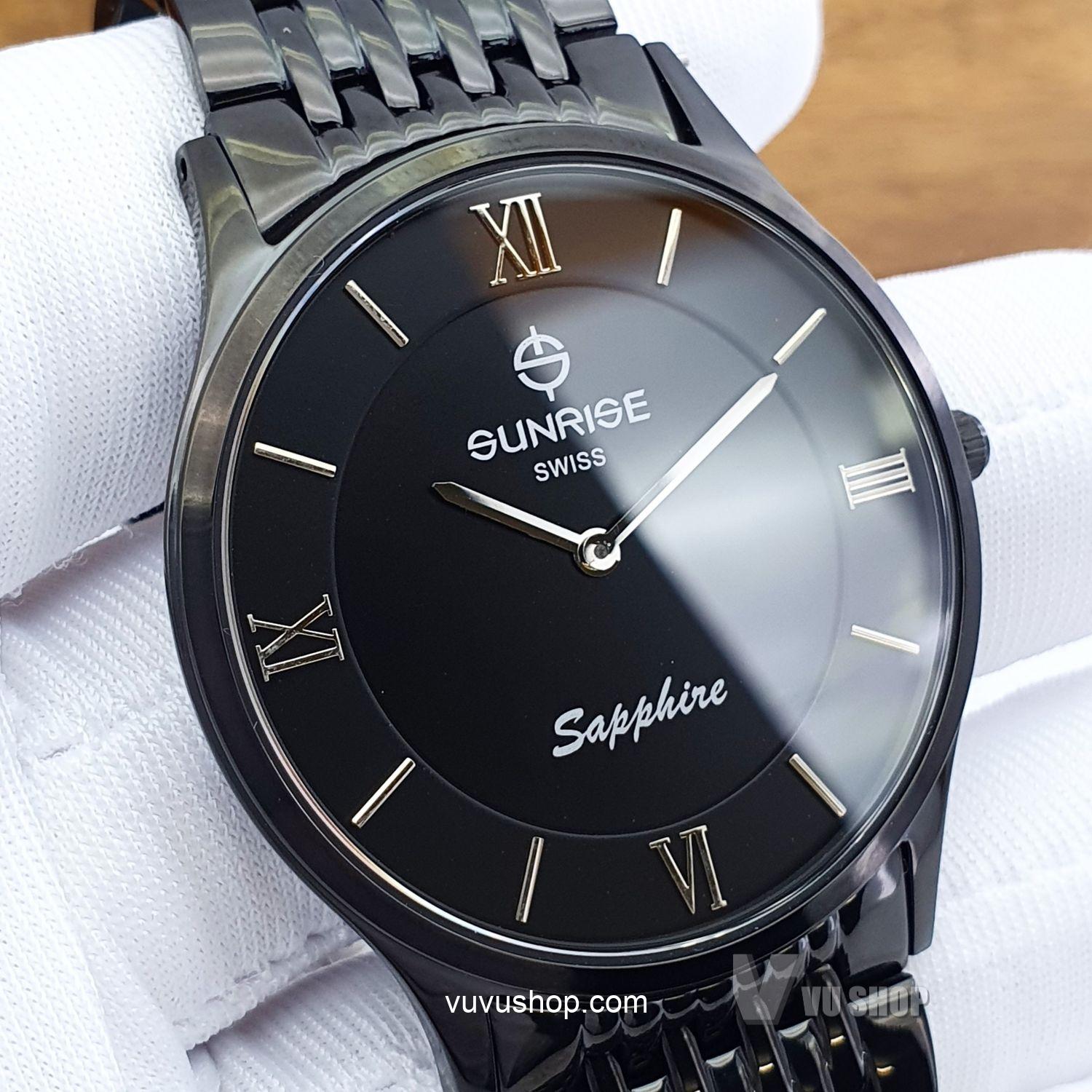Đồng hồ đôi SUNRISE DM736SWC Siêu mỏng Chính hãng - Ảnh 2