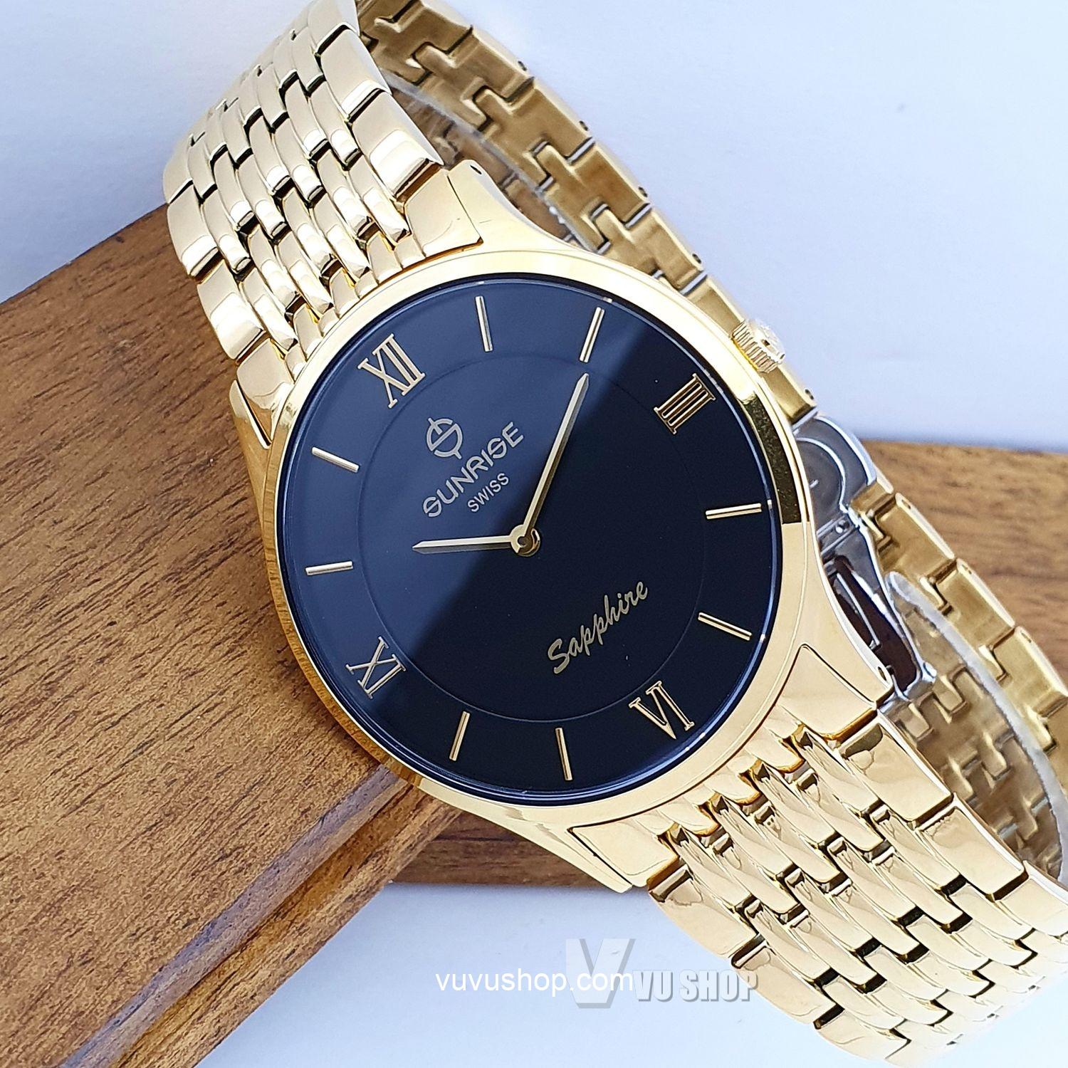 Đồng hồ nam SUNRISE DM736SWC Siêu mỏng Chính hãng - Ảnh 2