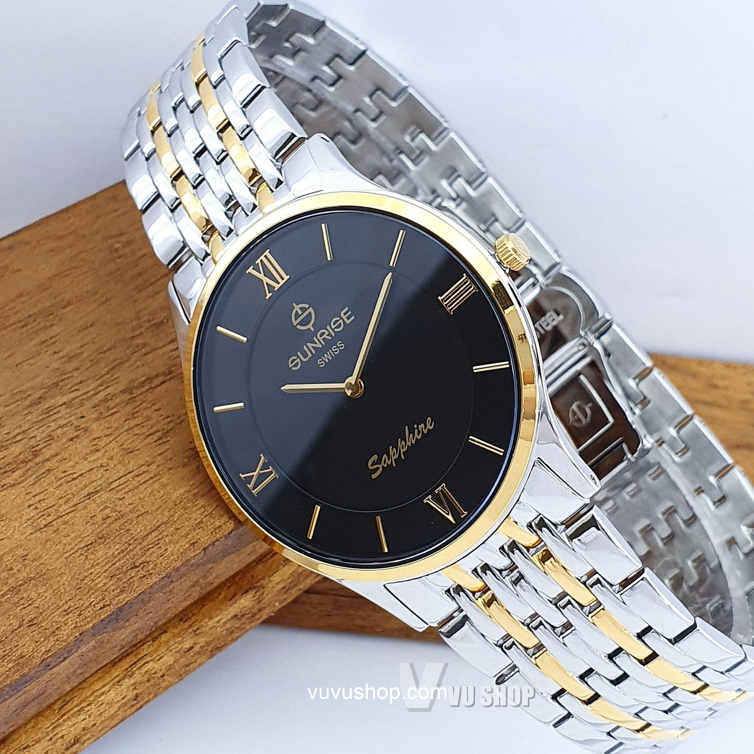 Đồng hồ nam SUNRISE DM736SWC Siêu mỏng Chính hãng - Ảnh 2