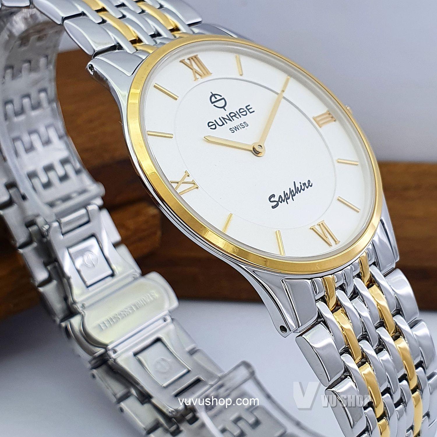 Đồng hồ nam SUNRISE DM736SWC Siêu mỏng Chính hãng - Ảnh 5