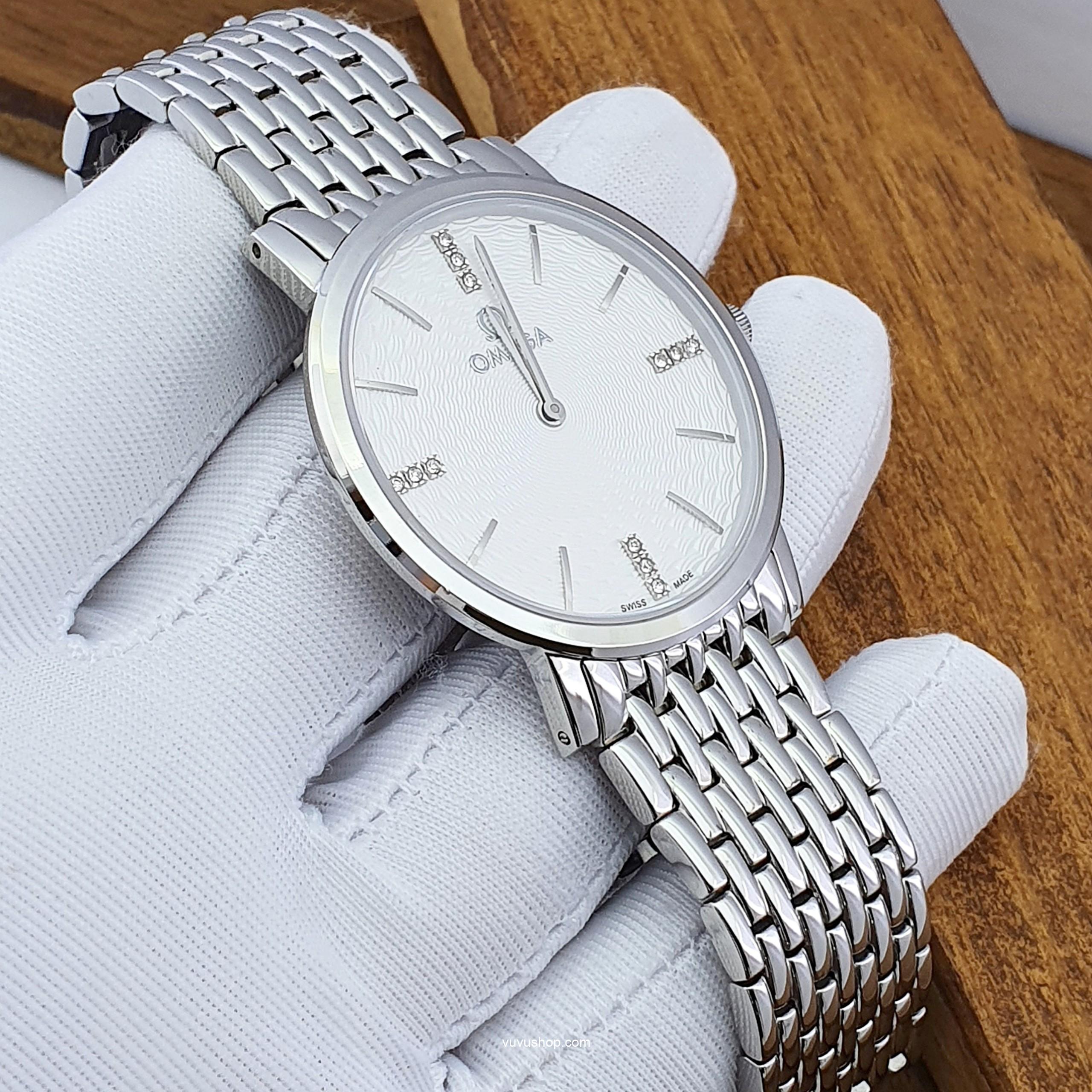 Đồng hồ đôi OMEGA 808M Siêu mỏng Kính Sapphire - Ảnh 6