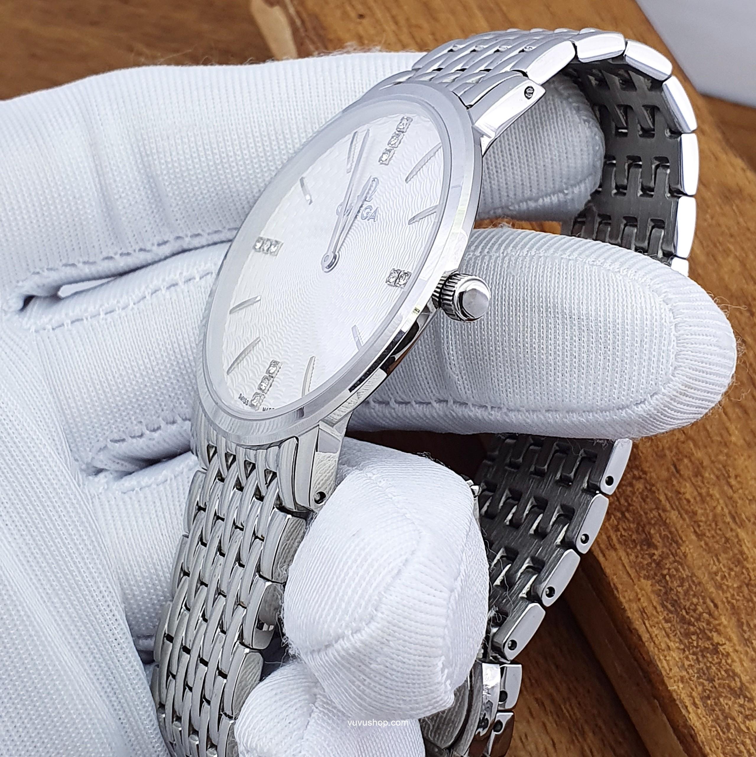 Đồng hồ đôi OMEGA 808M Siêu mỏng Kính Sapphire - Ảnh 7