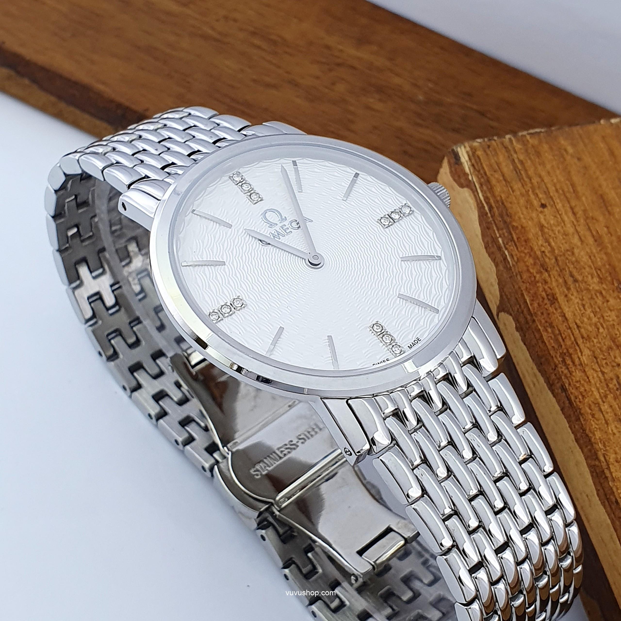 Đồng hồ đôi OMEGA 808M Siêu mỏng Kính Sapphire - Ảnh 5