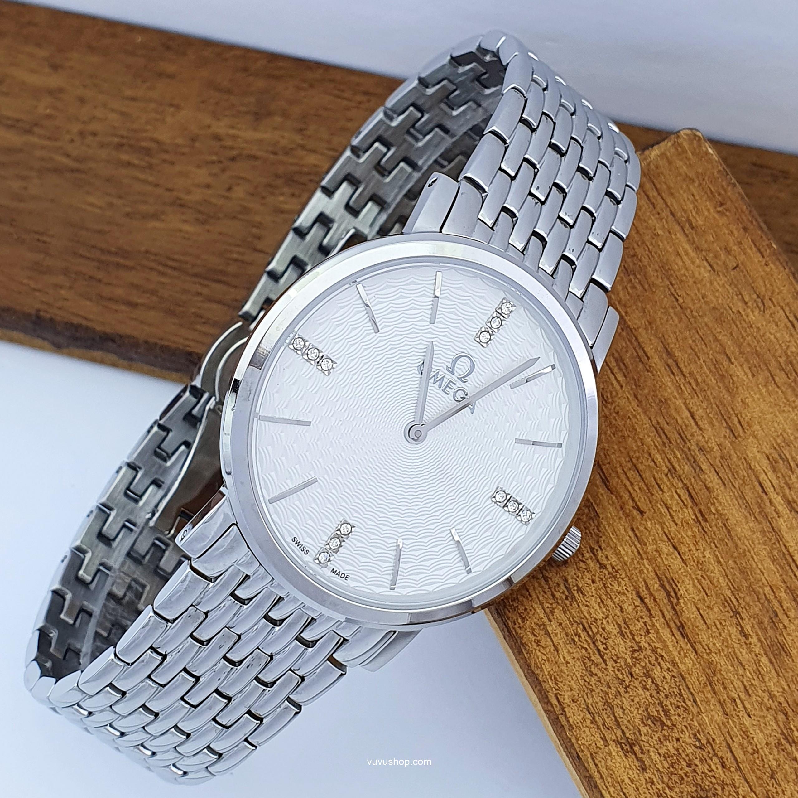 Đồng hồ đôi OMEGA 808M Siêu mỏng Kính Sapphire - Ảnh 2