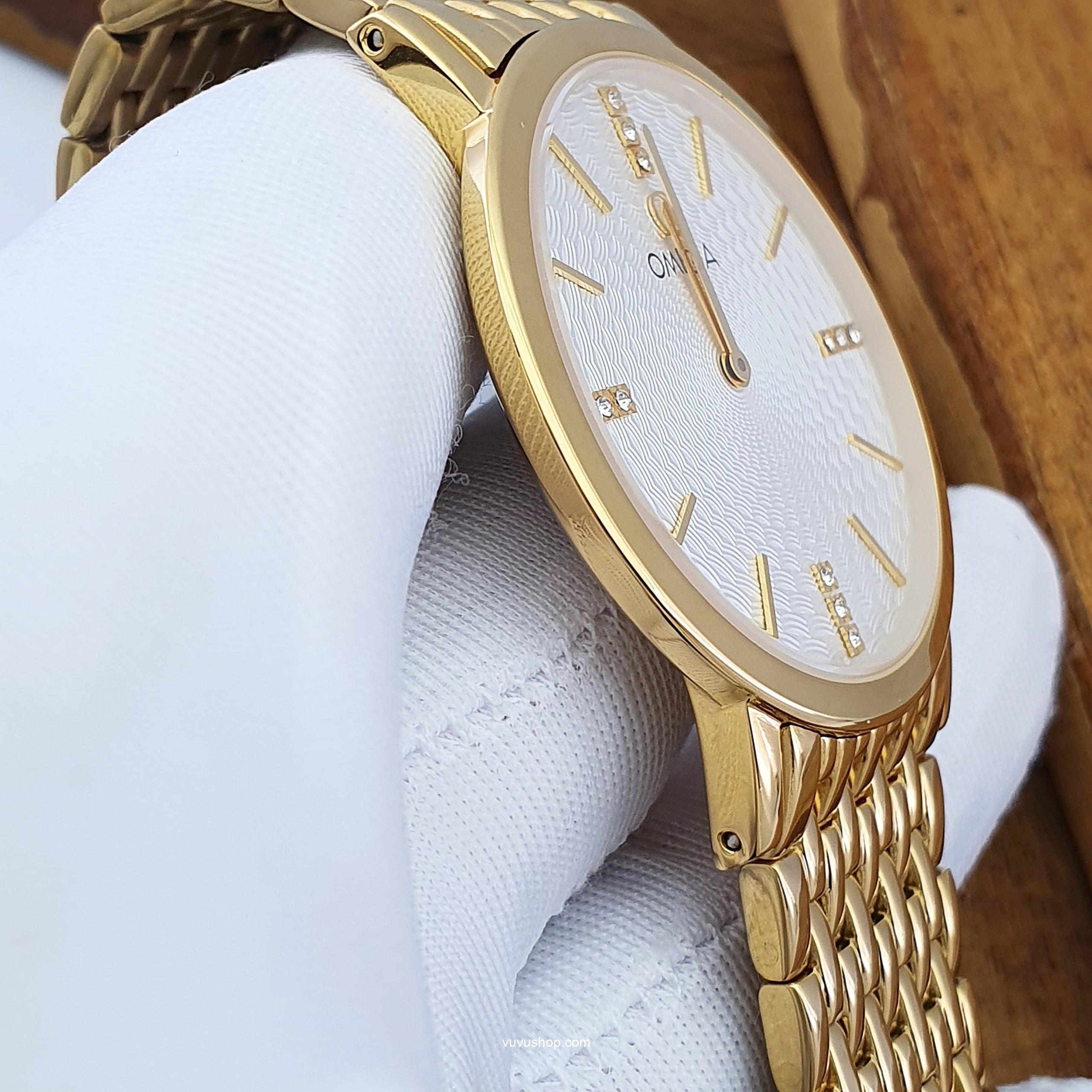 Đồng hồ đôi OMEGA 808M Siêu mỏng Kính Sapphire - Ảnh 15