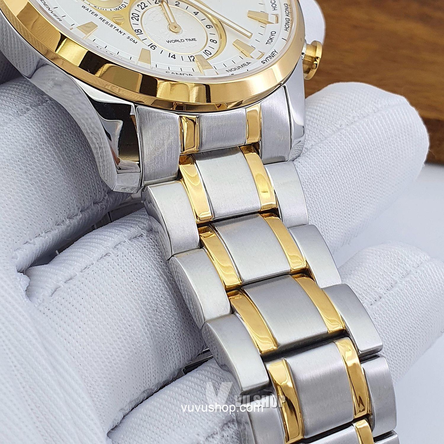 Đồng hồ nam SUNRISE 1135SA World time - Chính hãng - Ảnh 5