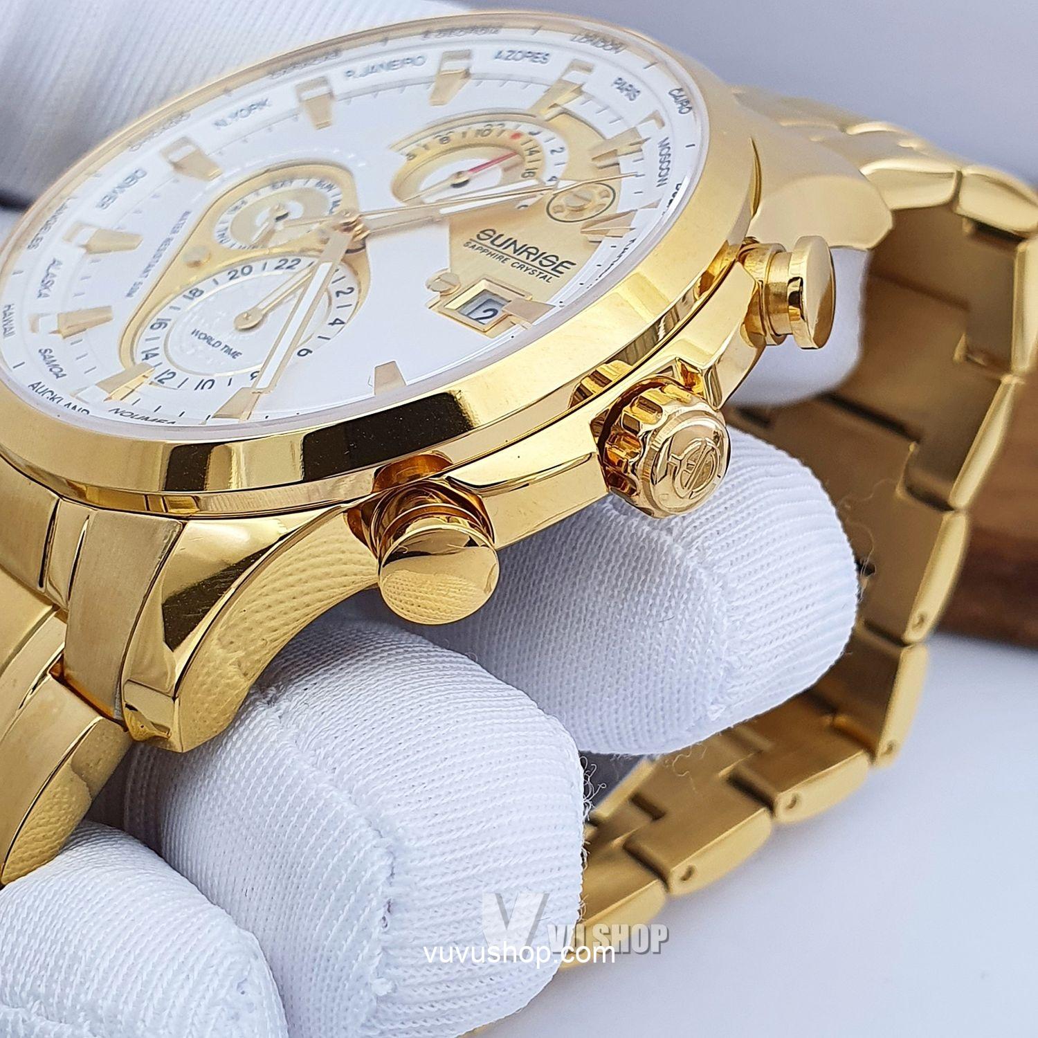 Đồng hồ nam SUNRISE 1135SA World time - Chính hãng - Ảnh 12