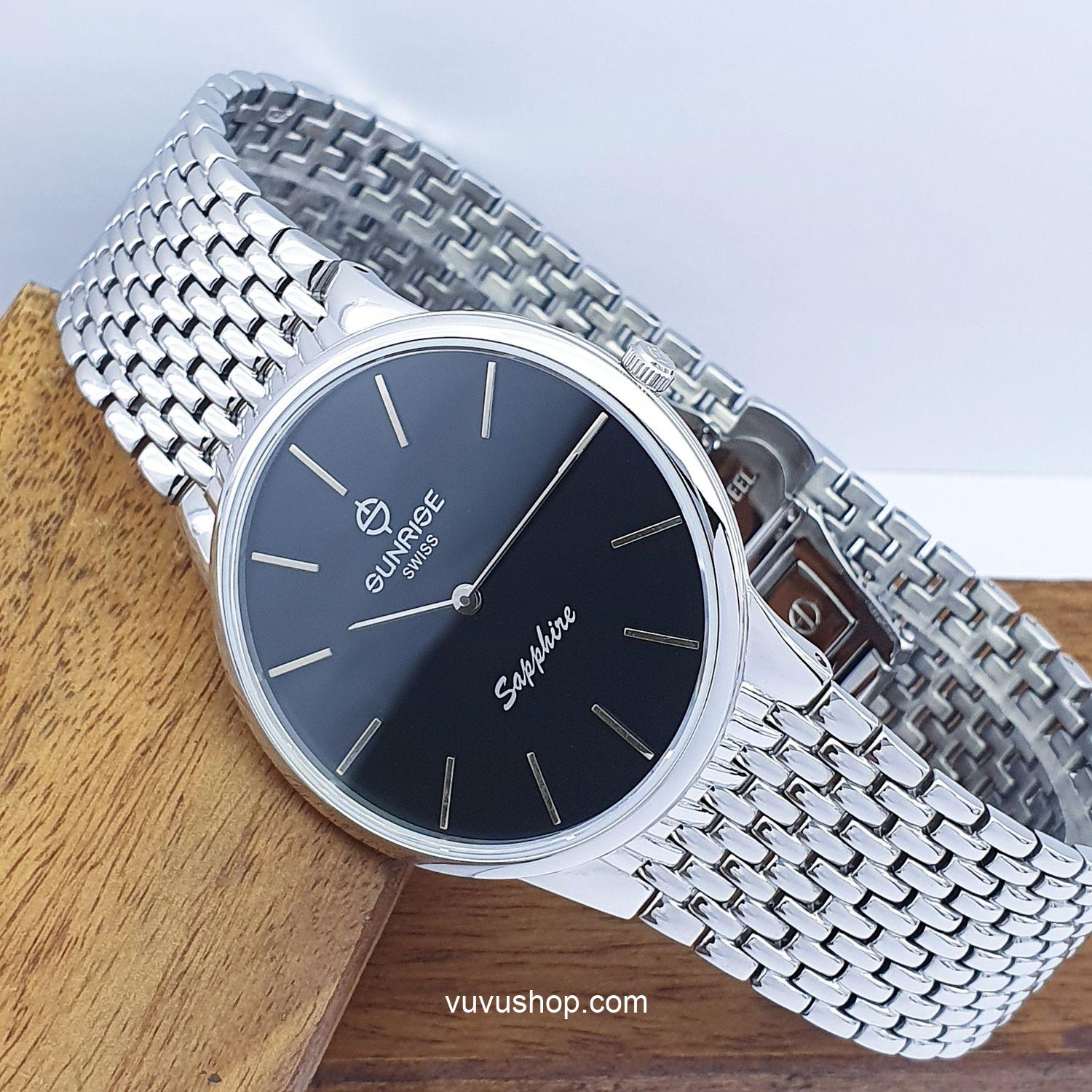 Đồng hồ nam SUNRISE DM738SWD Siêu mỏng Chính hãng - Ảnh 2