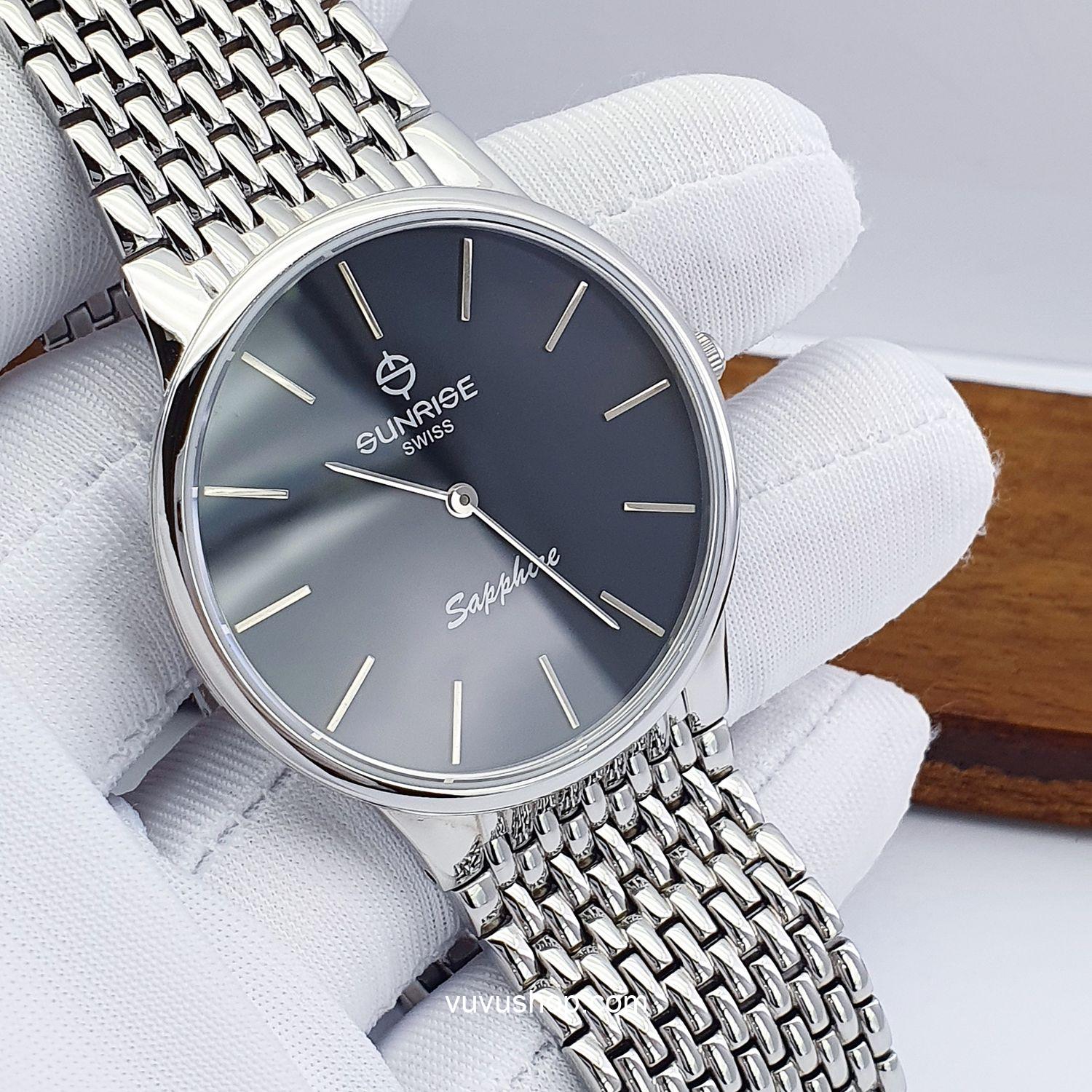 Đồng hồ nam SUNRISE DM738SWD Siêu mỏng Chính hãng - Ảnh 6