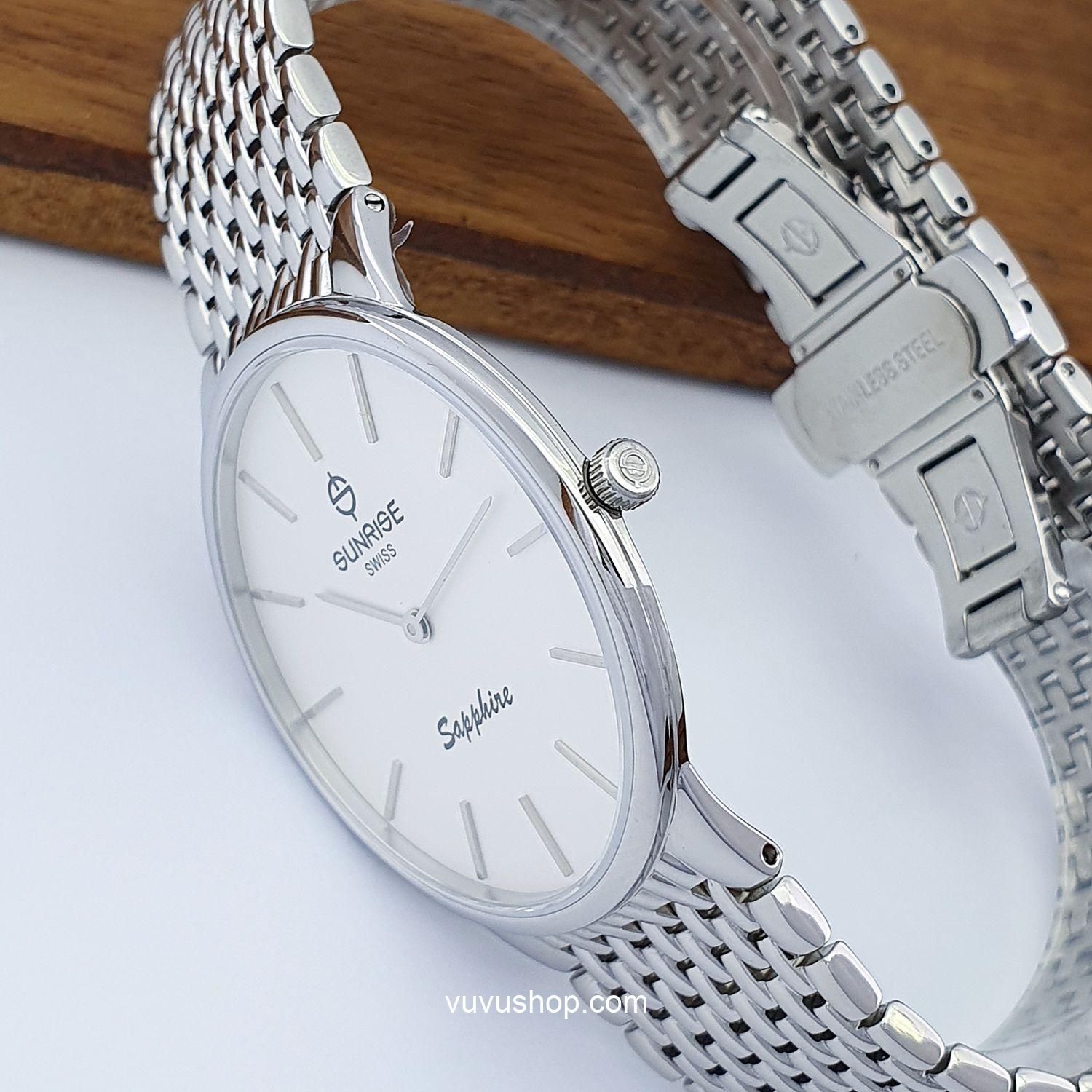 Đồng hồ nam SUNRISE DM738SWD Siêu mỏng Chính hãng - Ảnh 9