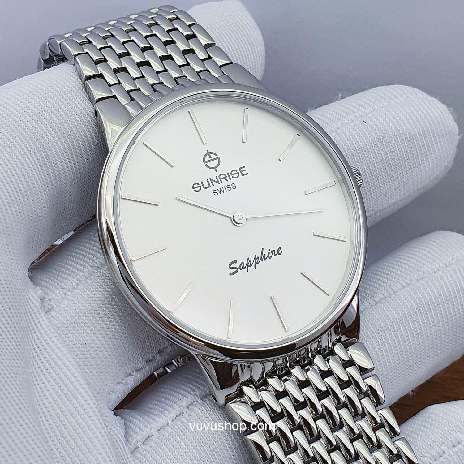 Đồng hồ nam SUNRISE DM738SWD Siêu mỏng Chính hãng - Ảnh 12