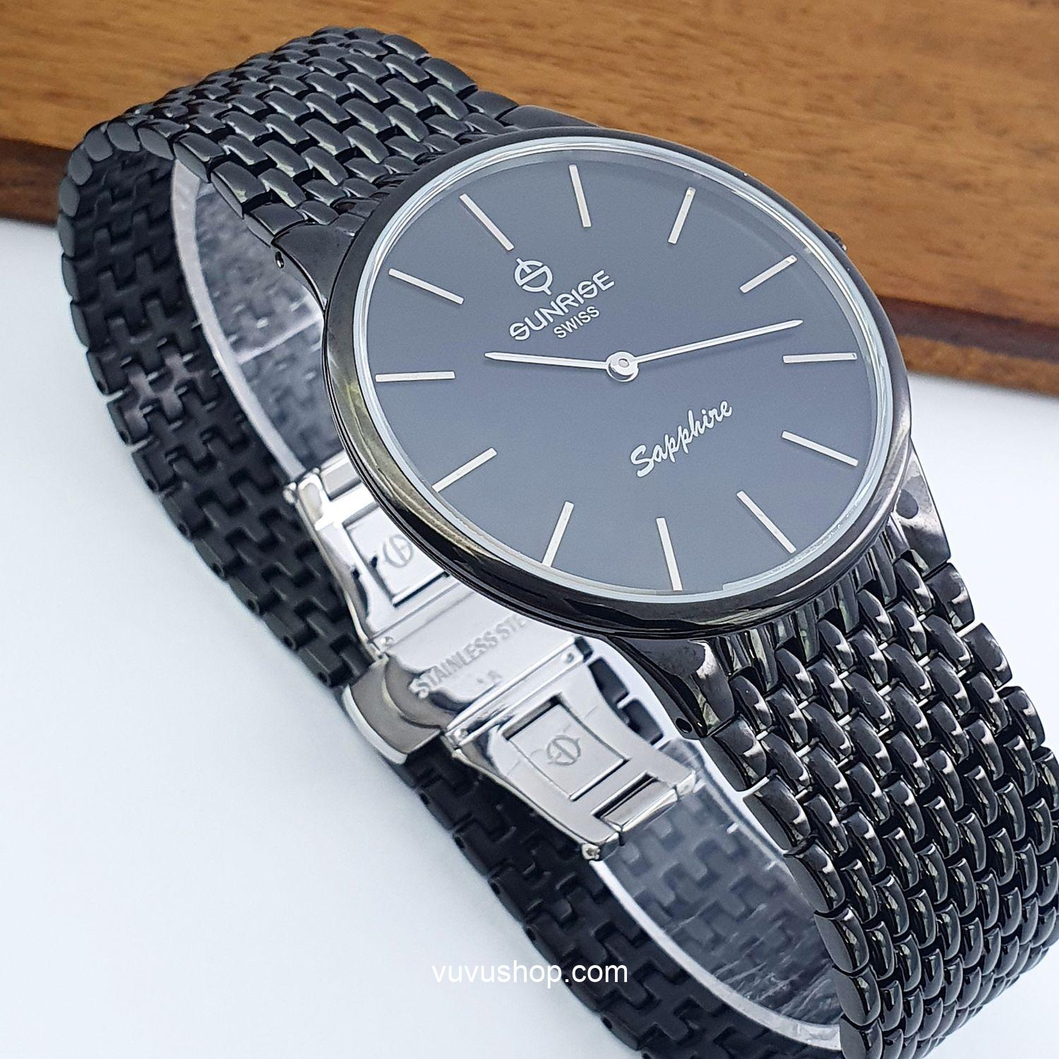 Đồng hồ nam SUNRISE DM738SWD Siêu mỏng Chính hãng - Ảnh 4