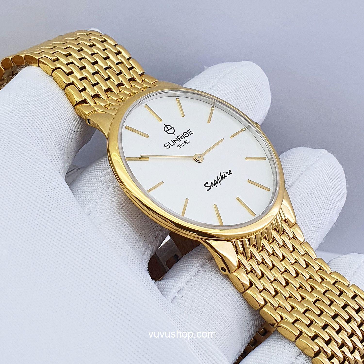 Đồng hồ nam SUNRISE DM738SWD Siêu mỏng Chính hãng - Ảnh 7