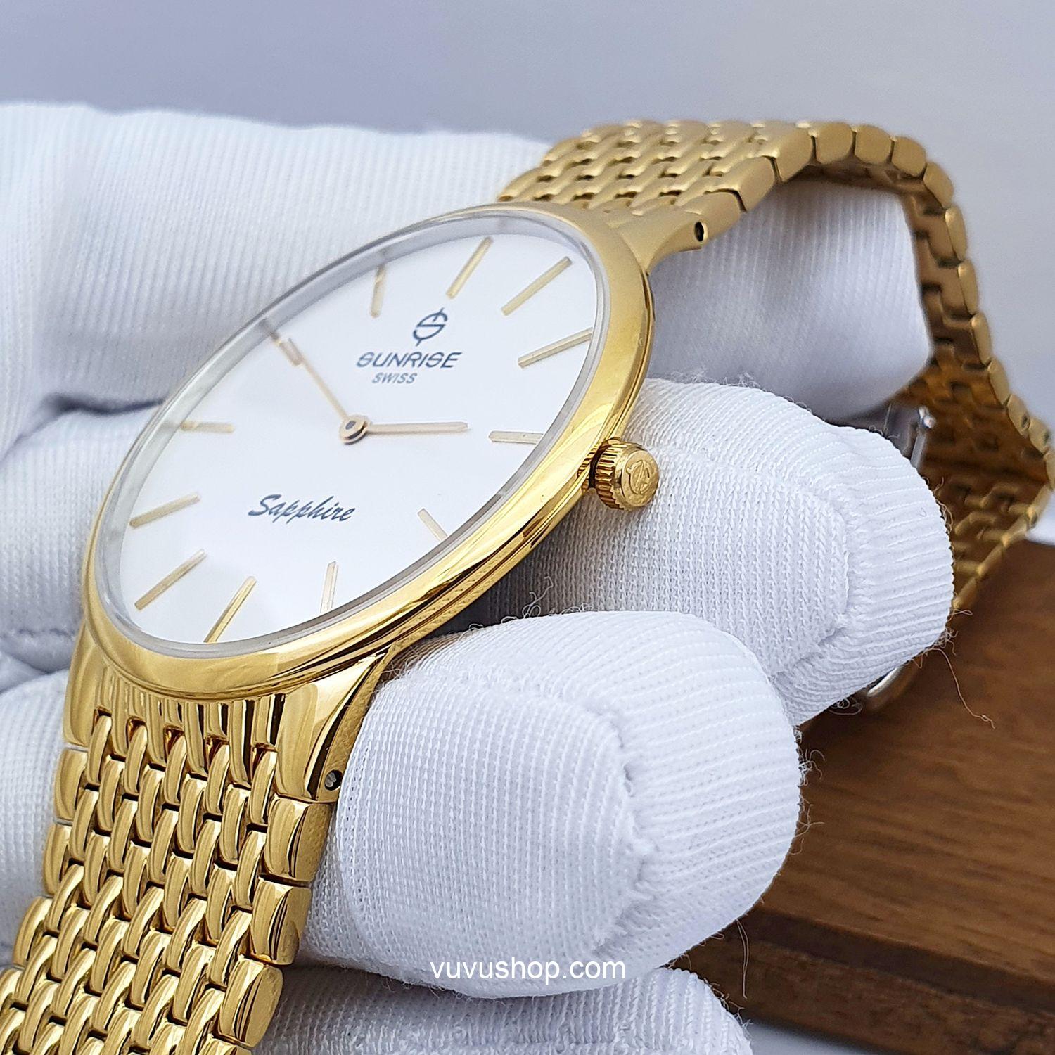 Đồng hồ nam SUNRISE DM738SWD Siêu mỏng Chính hãng - Ảnh 8