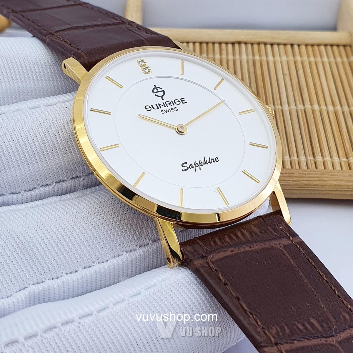 Đồng hồ nam SUNRISE DM737PWC Siêu mỏng Chính hãng - Ảnh 16