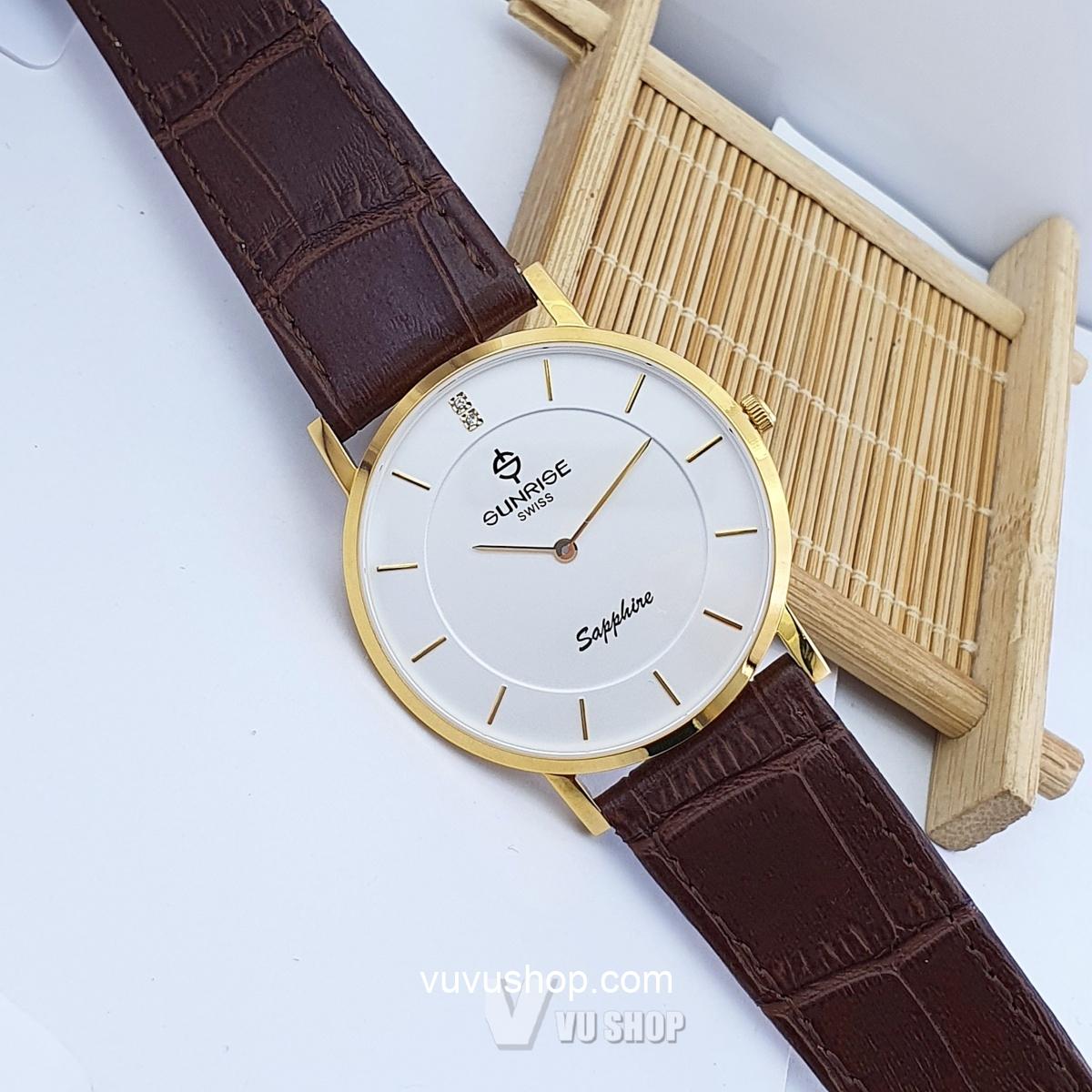 Đồng hồ nam SUNRISE DM737PWC Siêu mỏng Chính hãng - Ảnh 11