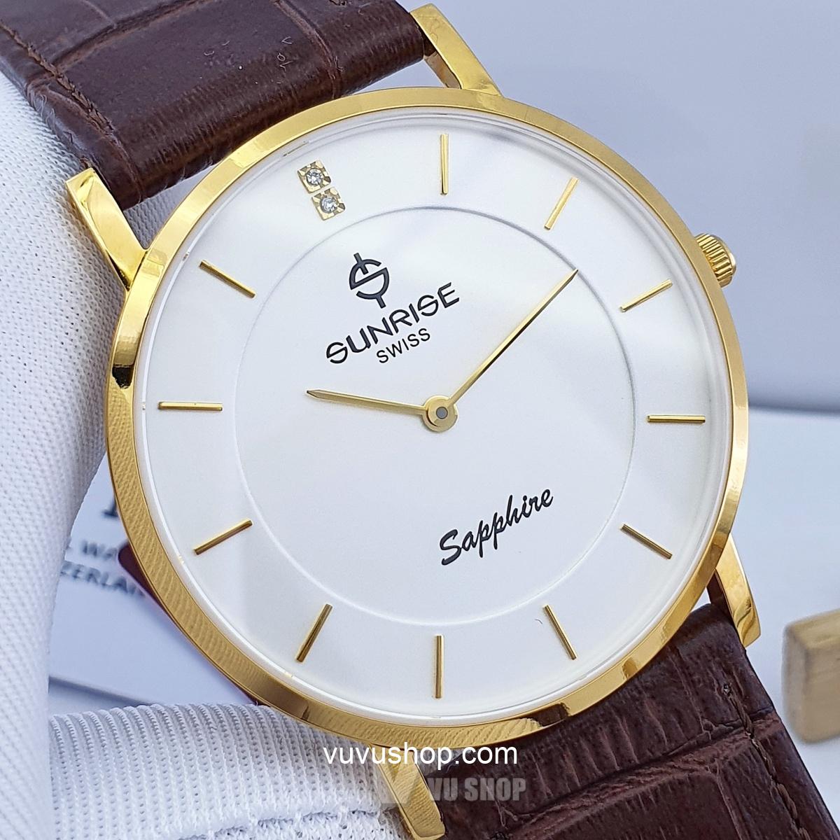 Đồng hồ nam SUNRISE DM737PWC Siêu mỏng Chính hãng - Ảnh 15