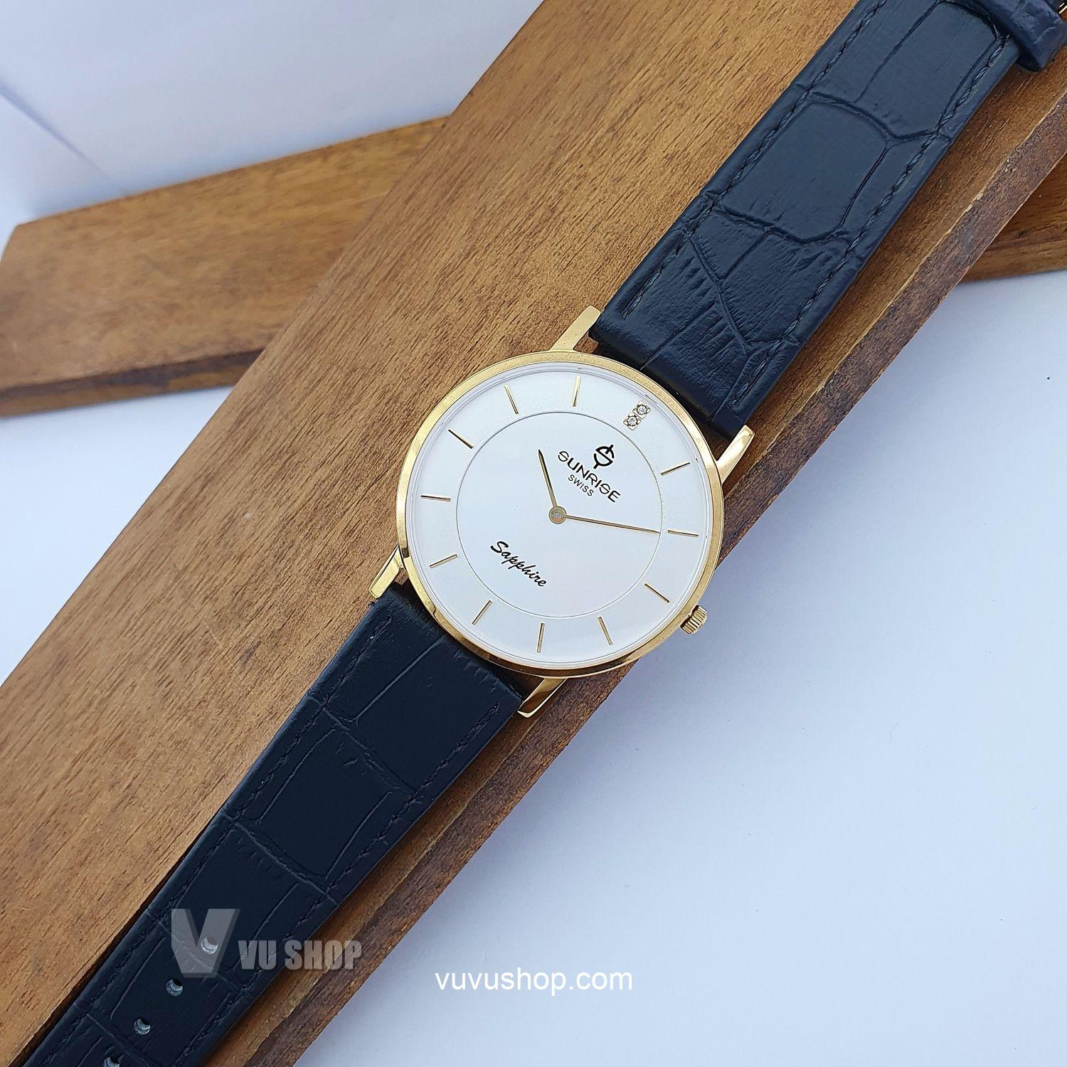 Đồng hồ nam SUNRISE DM737PWC Siêu mỏng Chính hãng - Ảnh 9