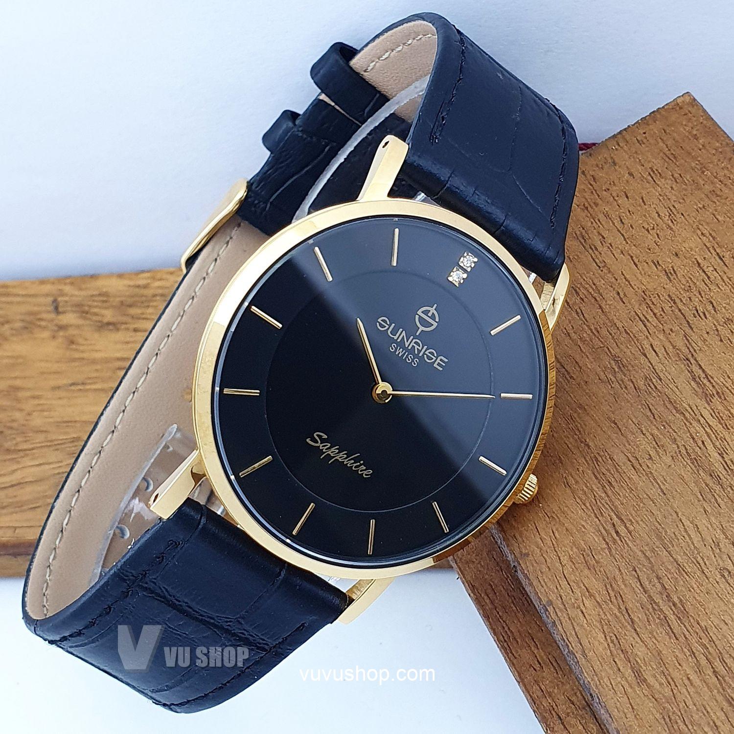 Đồng hồ nam SUNRISE DM737PWC Siêu mỏng Chính hãng - Ảnh 3