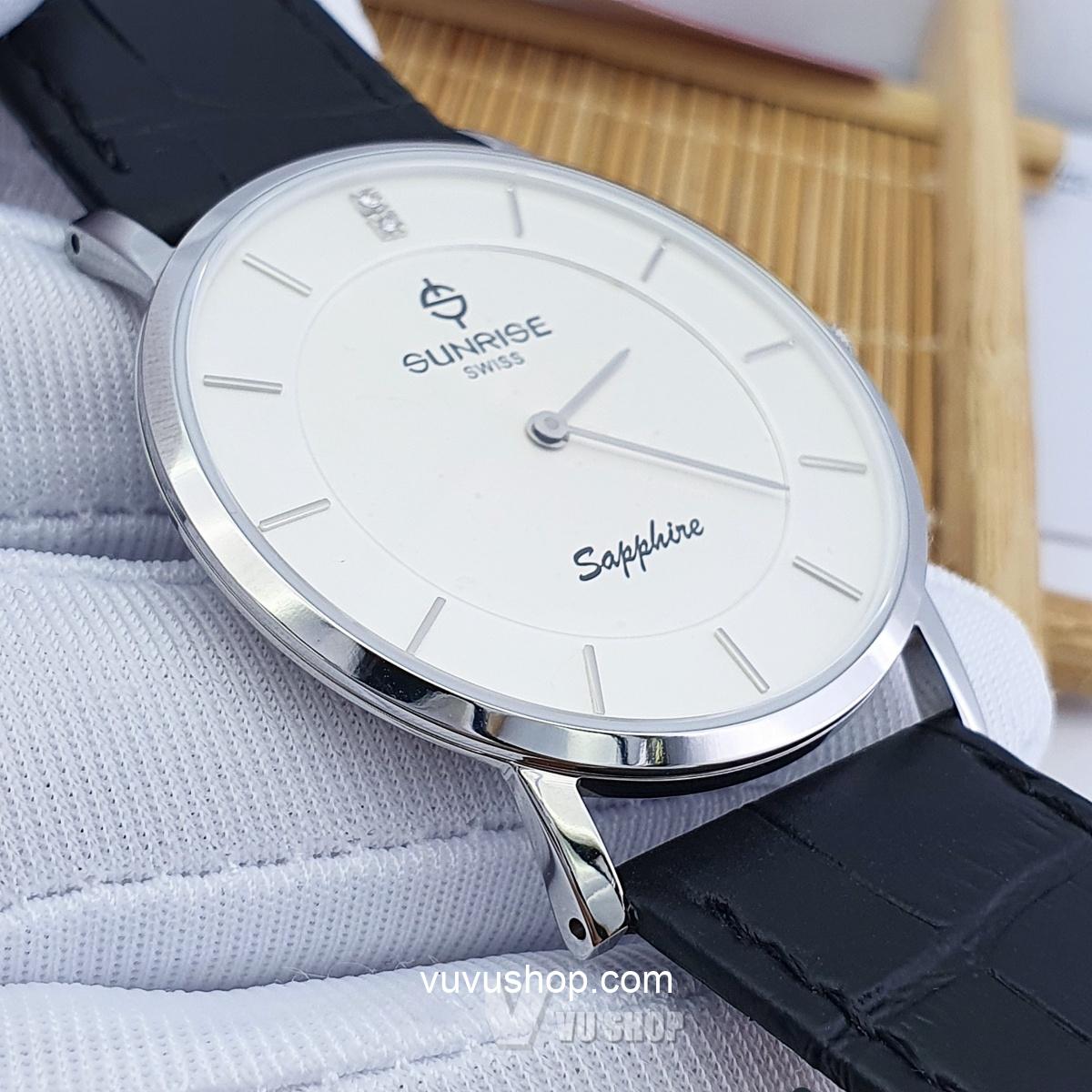 Đồng hồ nam SUNRISE DM737PWC Siêu mỏng Chính hãng - Ảnh 7