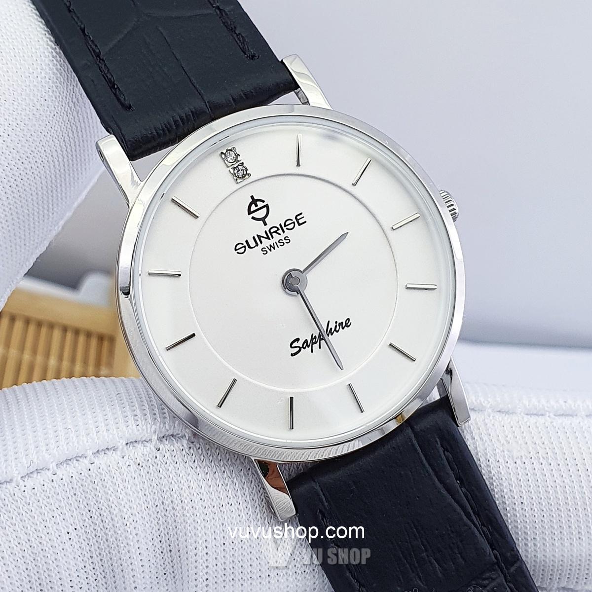 Đồng hồ nam SUNRISE DM737PWC Siêu mỏng Chính hãng - Ảnh 6