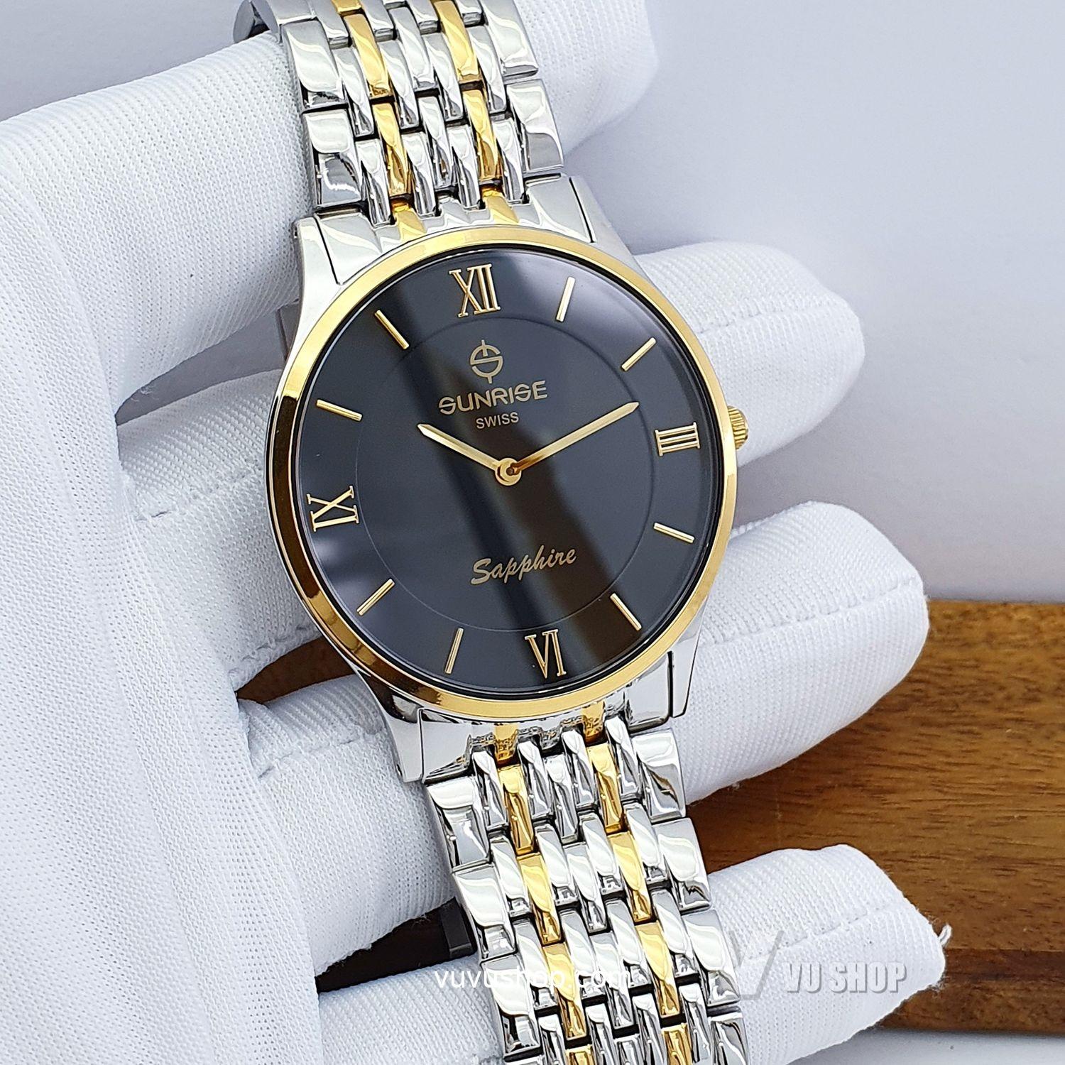 Đồng hồ nam SUNRISE DM736SWC Siêu mỏng Chính hãng - Ảnh 6