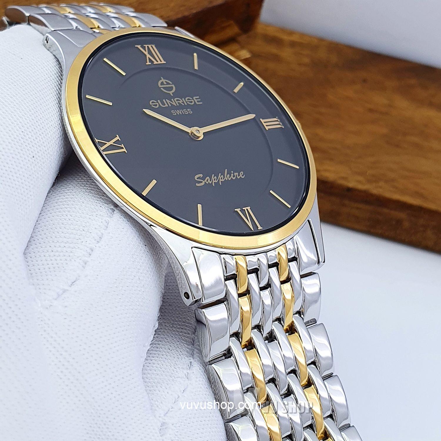 Đồng hồ nam SUNRISE DM736SWC Siêu mỏng Chính hãng - Ảnh 8