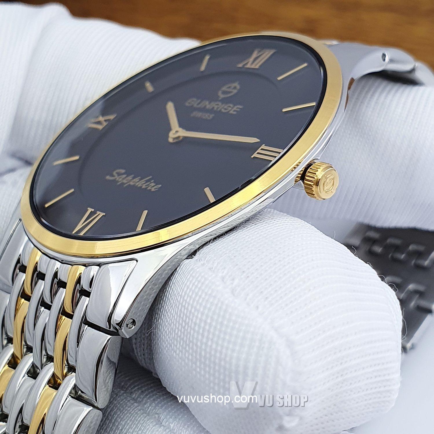 Đồng hồ nam SUNRISE DM736SWC Siêu mỏng Chính hãng - Ảnh 9