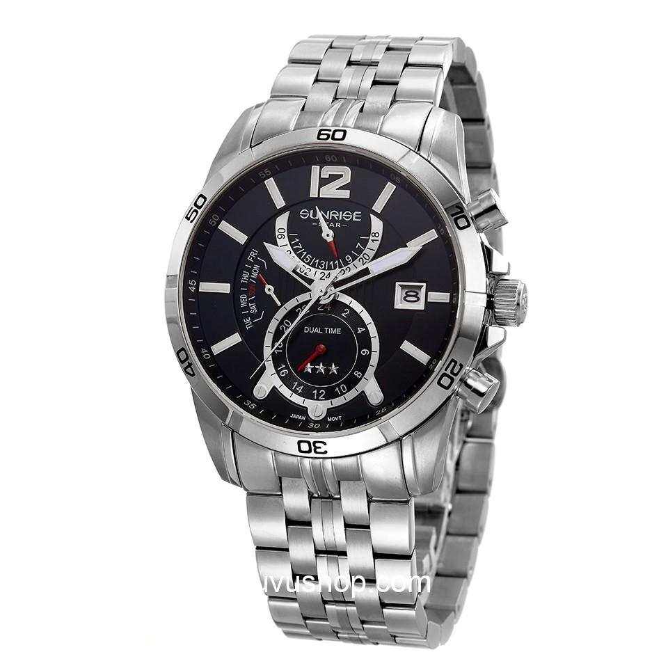 Đồng hồ nam SUNRISE1172SA Dual time Chính hãng - Ảnh 7