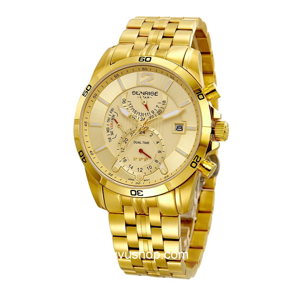 Đồng hồ nam SUNRISE1172SA Dual time Chính hãng - Ảnh 2