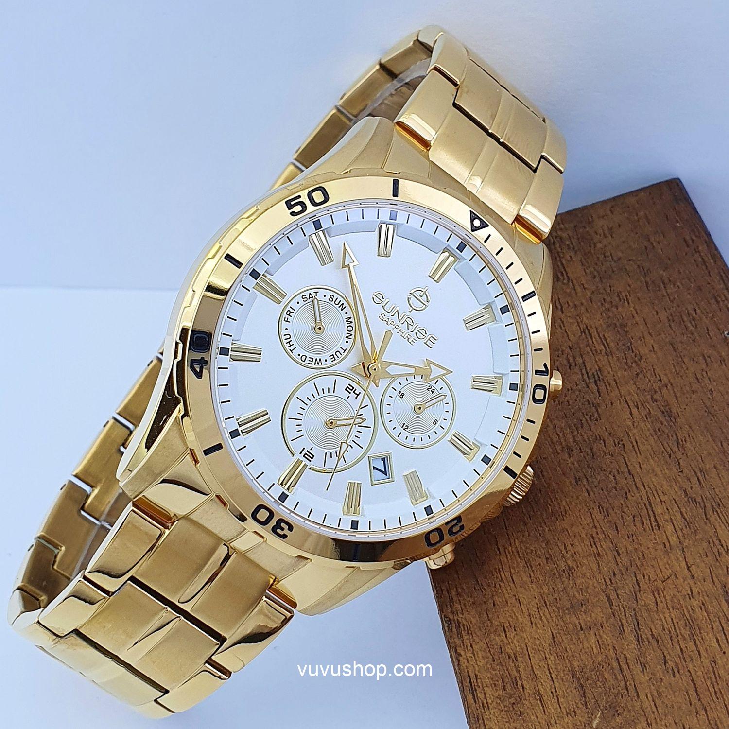 Đồng hồ nam SUNRISE DM760SWA Dual time Chính hãng