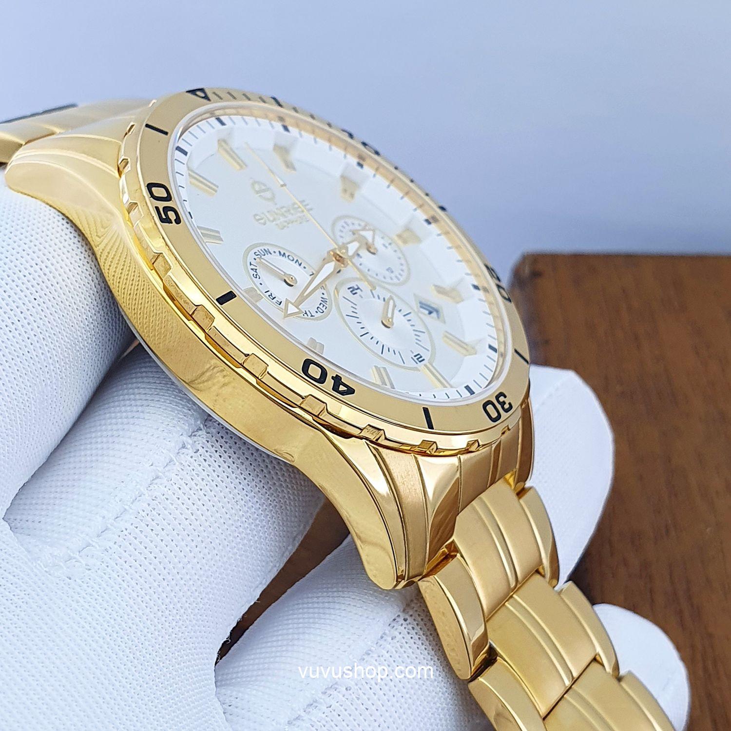 Đồng hồ nam SUNRISE DM760SWA Dual time Chính hãng - Ảnh 4