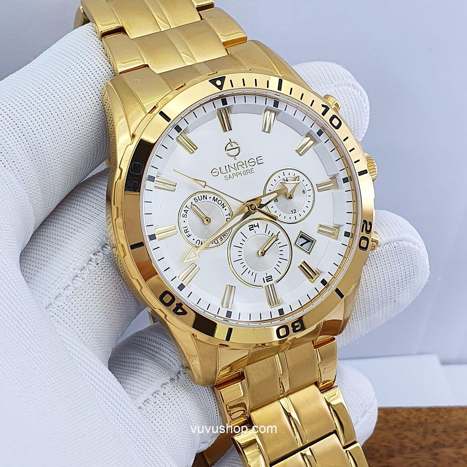 Đồng hồ nam SUNRISE DM760SWA Dual time Chính hãng - Ảnh 2