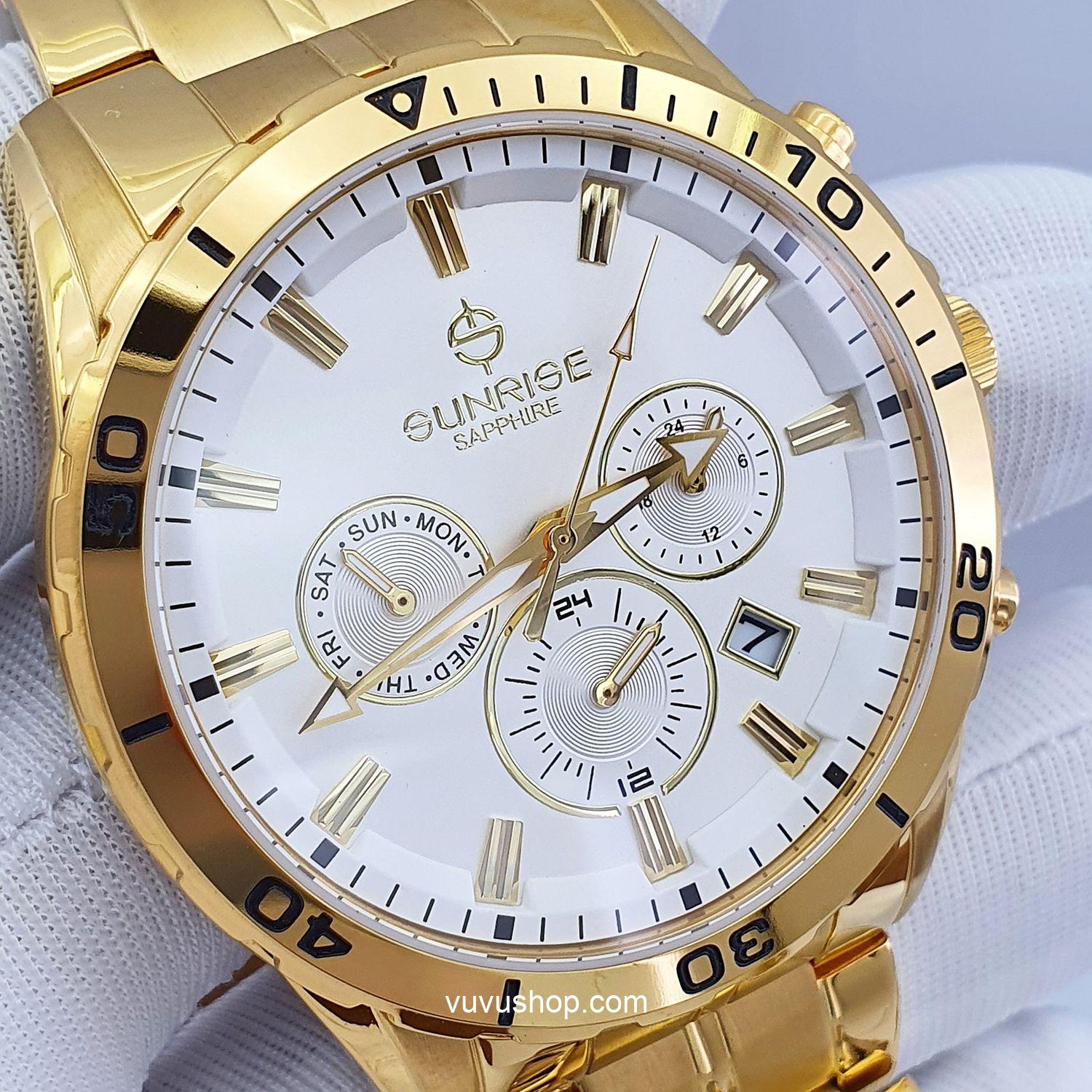 Đồng hồ nam SUNRISE DM760SWA Dual time Chính hãng - Ảnh 5
