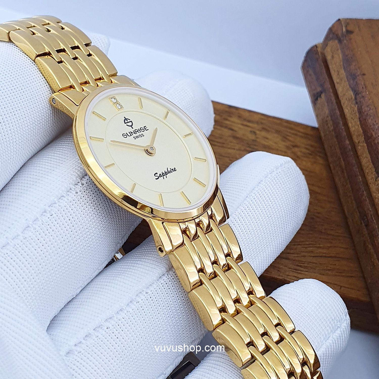 Đồng hồ nữ SUNRISE DL737SWC Siêu mỏng Chính hãng - Ảnh 4