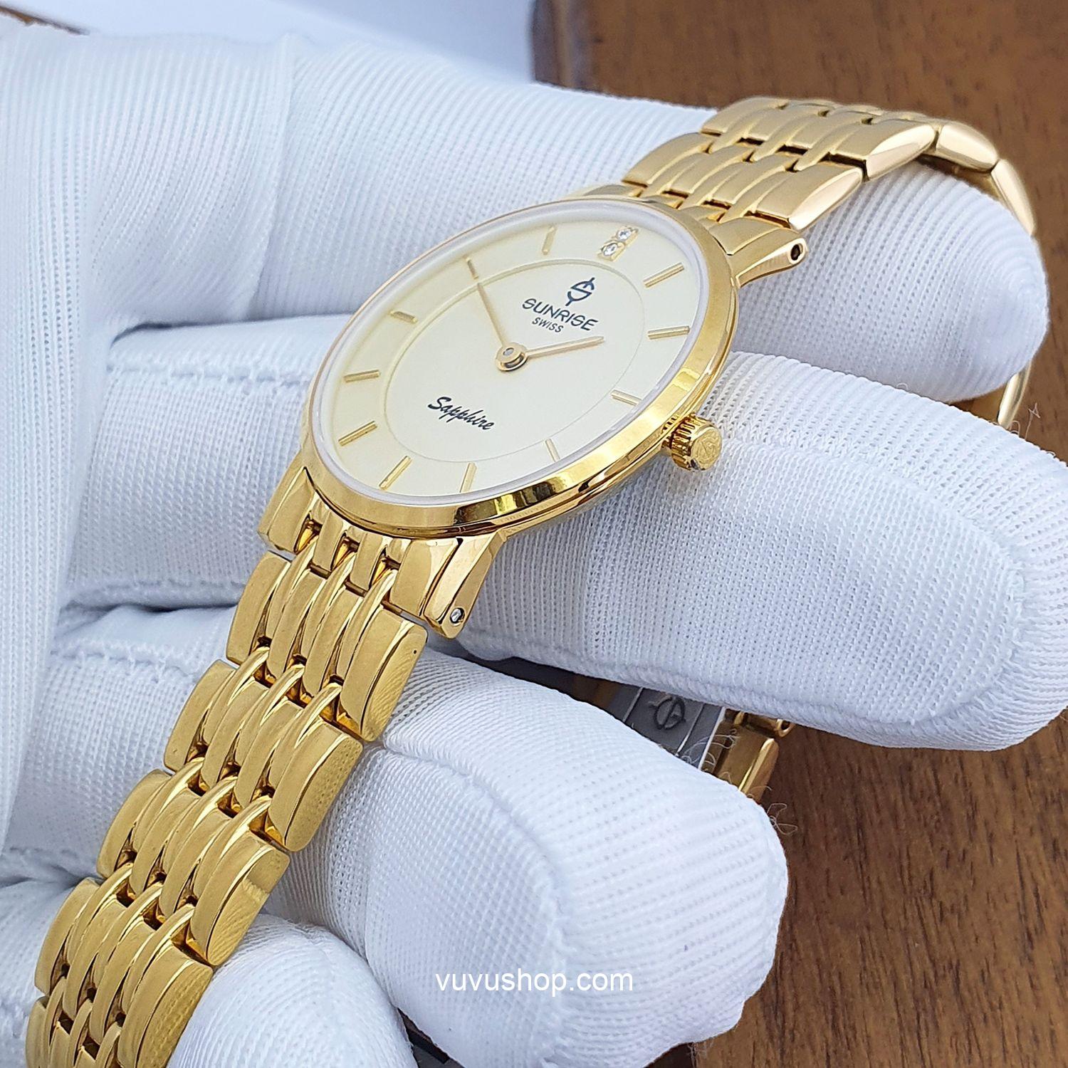 Đồng hồ nữ SUNRISE DL737SWC Siêu mỏng Chính hãng - Ảnh 3