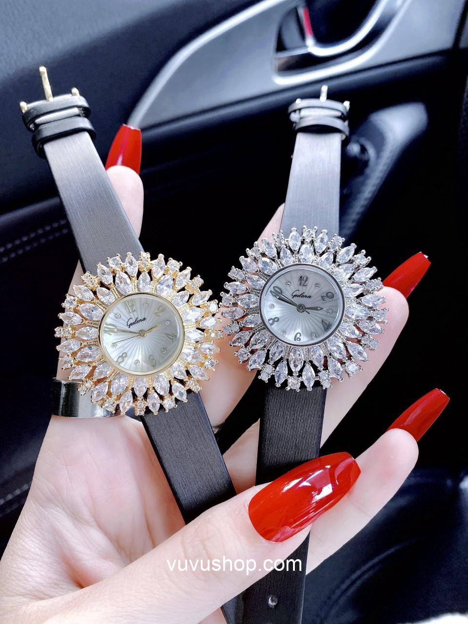 Đồng hồ nữ Gulena AL262 - Dây da
