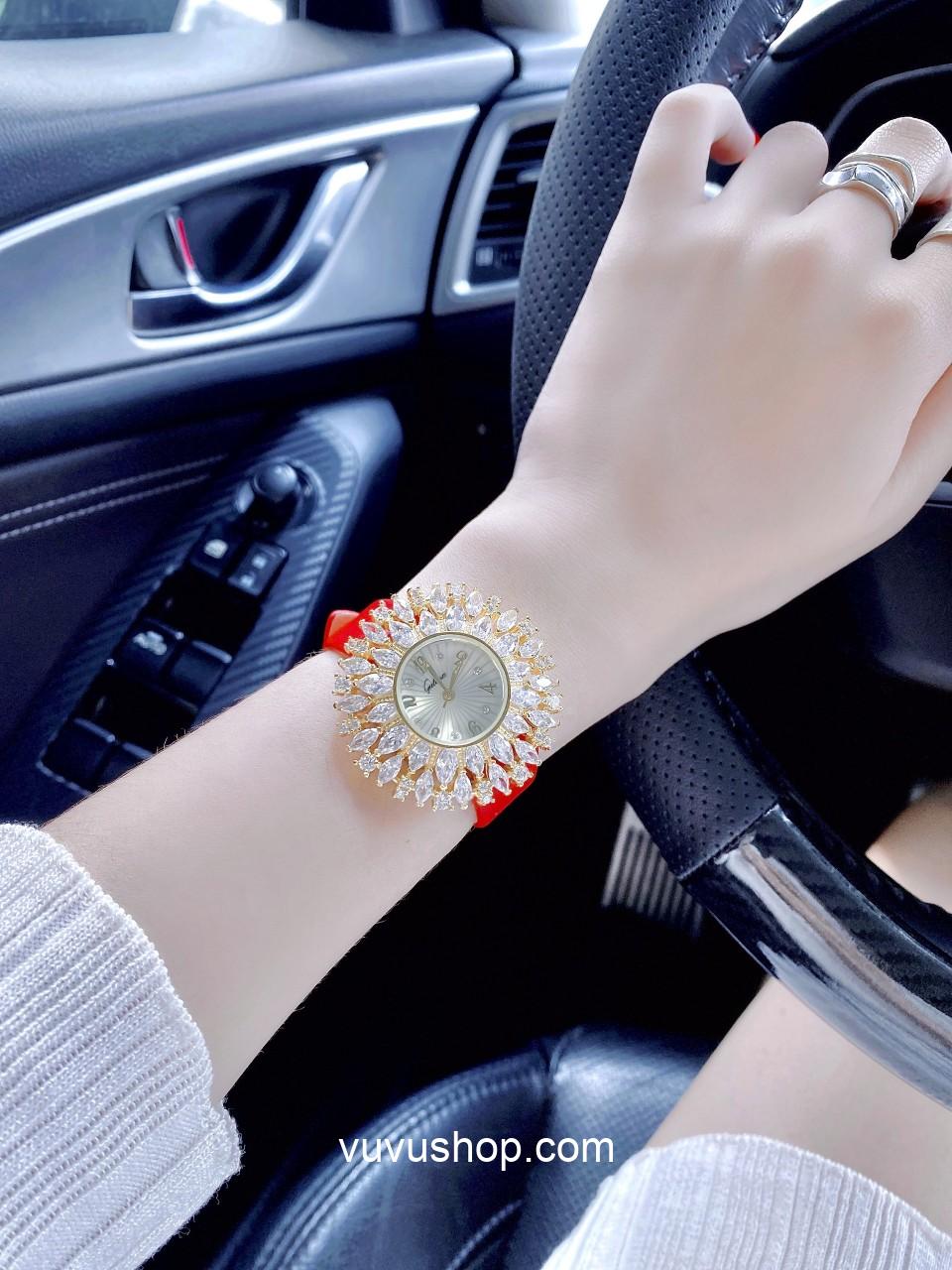 Đồng hồ nữ Gulena AL262 - Dây da - Ảnh 2