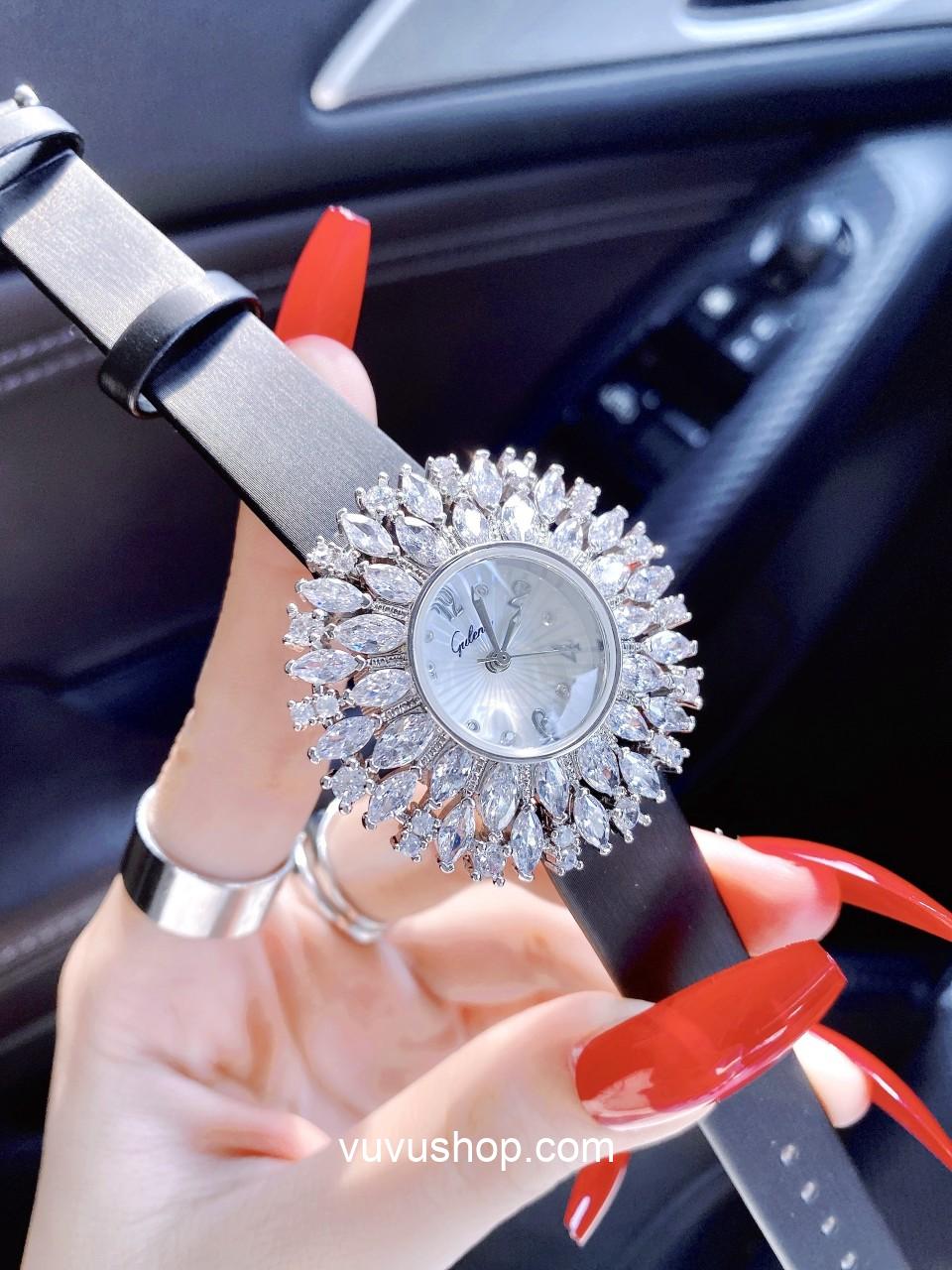Đồng hồ nữ Gulena AL262 - Dây da - Ảnh 10