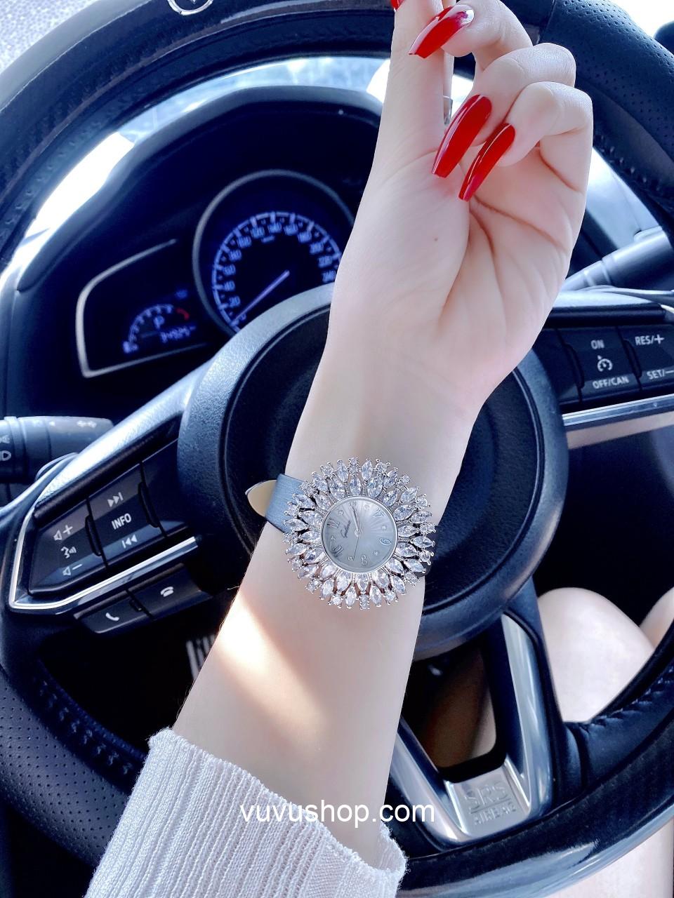 Đồng hồ nữ Gulena AL262 - Dây da - Ảnh 4