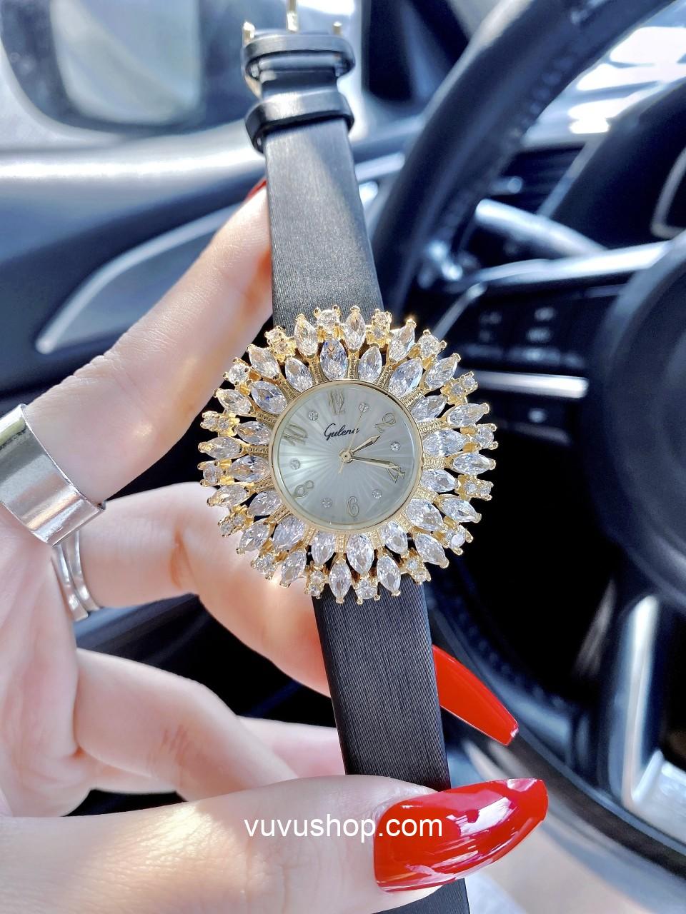 Đồng hồ nữ Gulena AL262 - Dây da - Ảnh 7