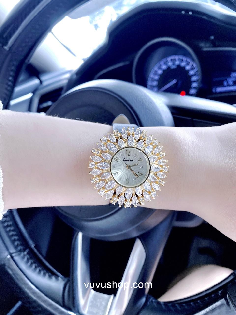 Đồng hồ nữ Gulena AL262 - Dây da - Ảnh 6
