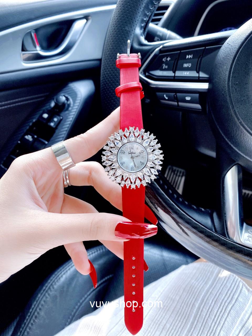 Đồng hồ nữ Gulena AL262 - Dây da - Ảnh 5