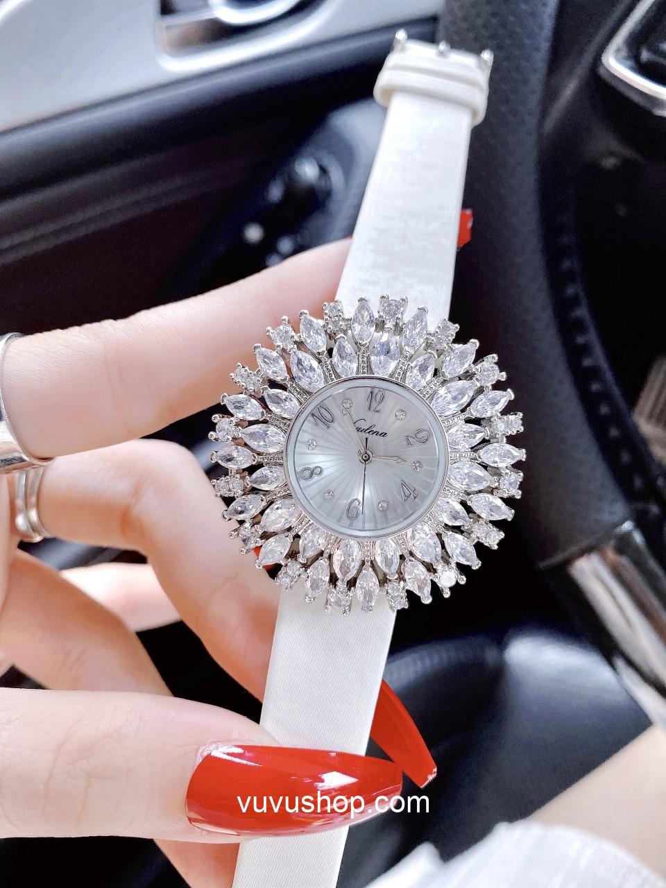 Đồng hồ nữ Gulena AL262 - Dây da - Ảnh 5