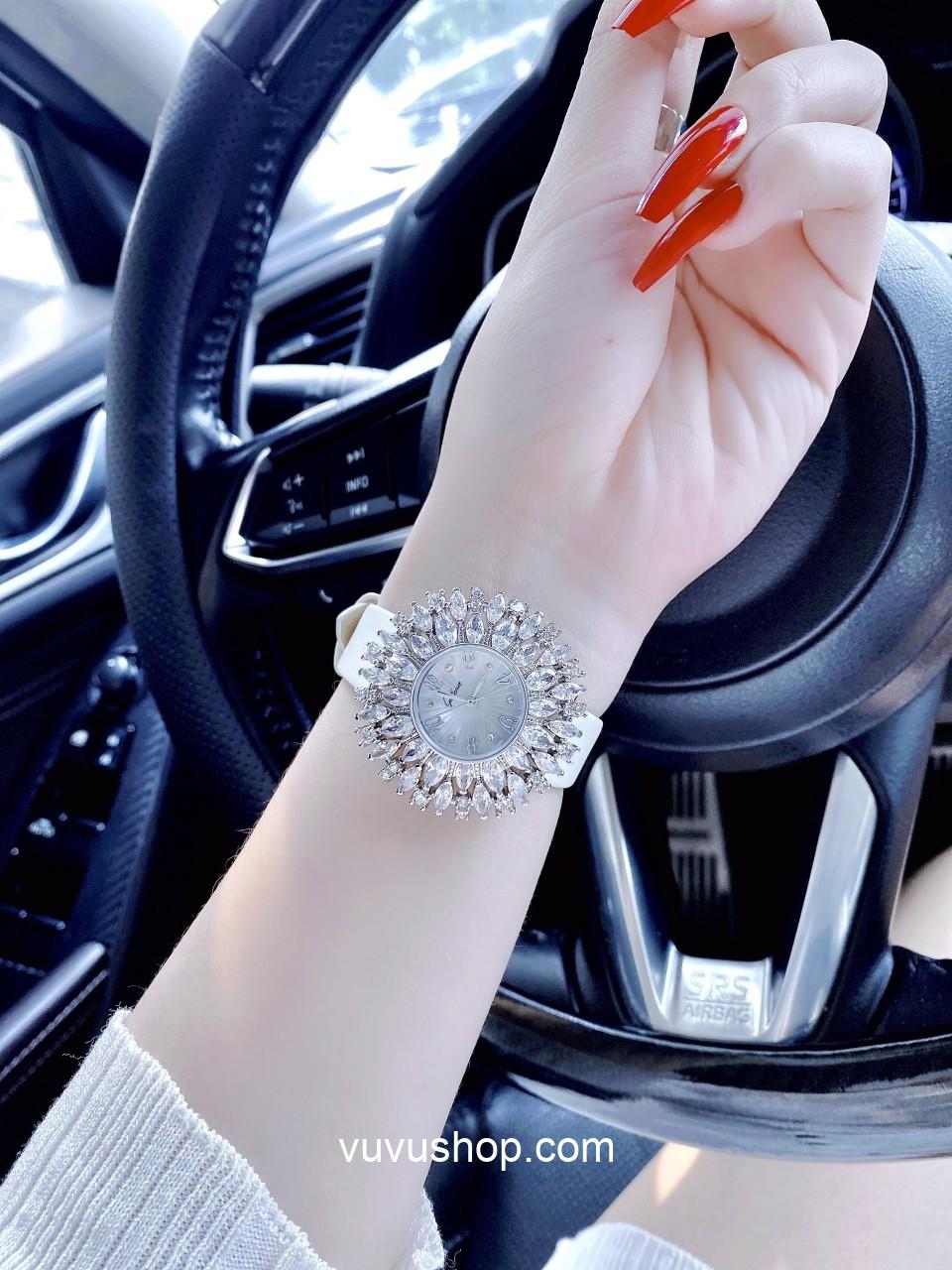 Đồng hồ nữ Gulena AL262 - Dây da - Ảnh 8