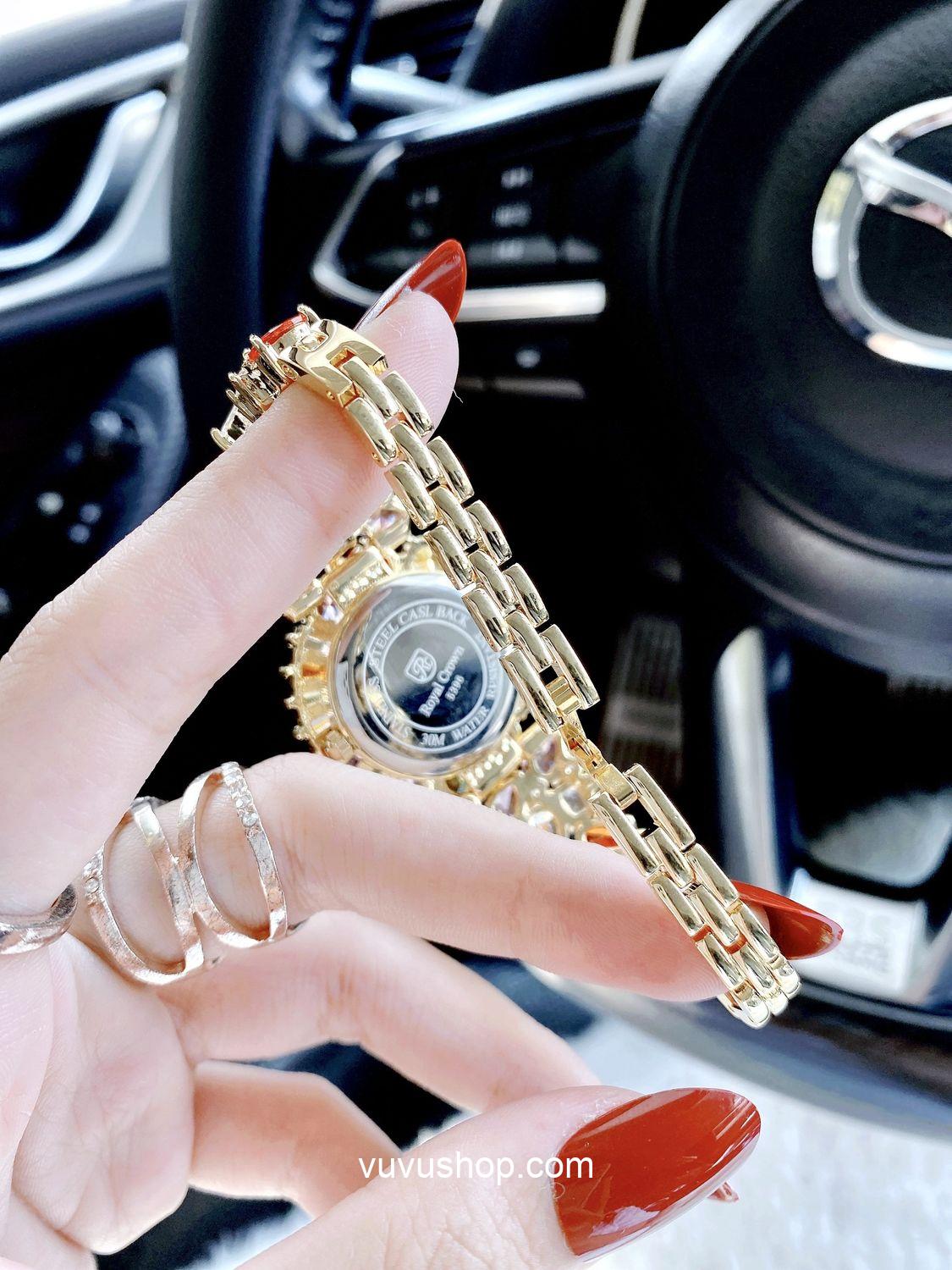 Đồng hồ nữ ROYAL CROWN 5396 - Jewelry Fullbox - Ảnh 10
