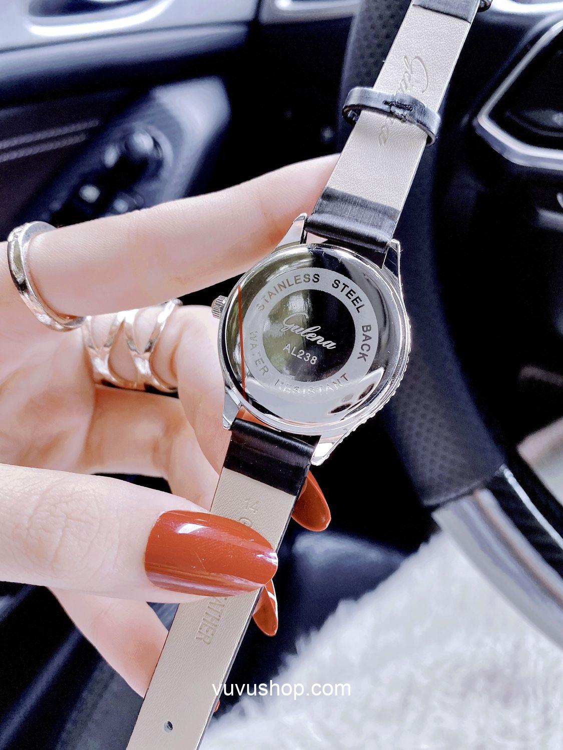 Đồng hồ nữ Gulena AL238 - Dây da - Ảnh 7