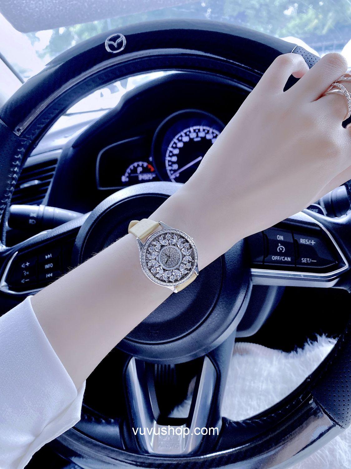 Đồng hồ nữ Gulena AL238 - Dây da - Ảnh 8