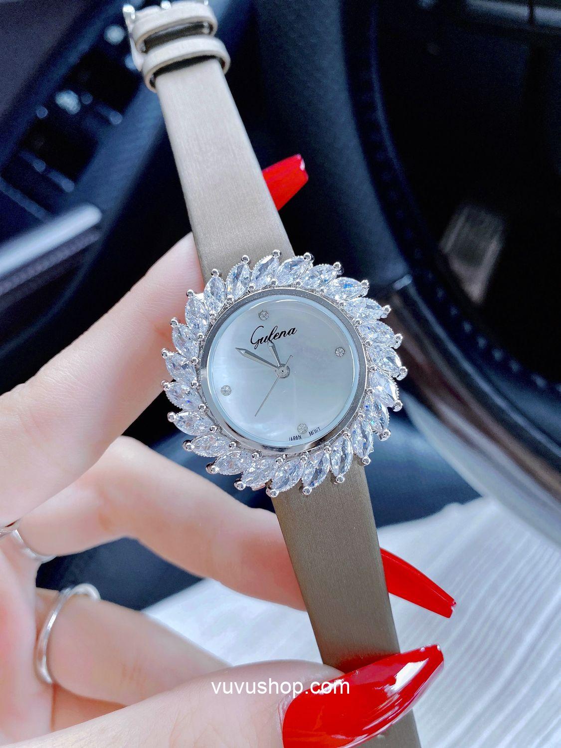 Đồng hồ nữ Gulena AL253 - Dây da