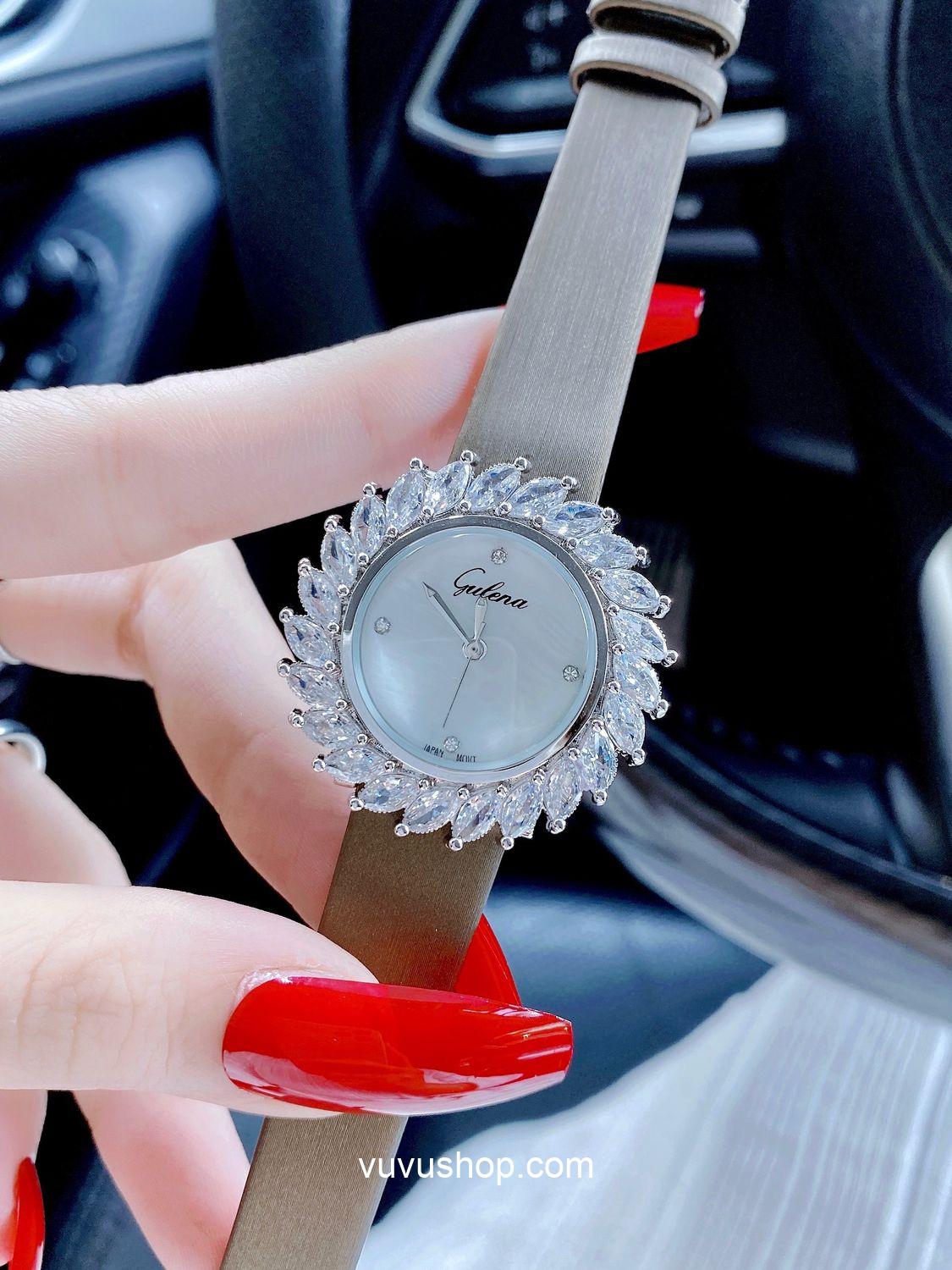 Đồng hồ nữ Gulena AL253 - Dây da - Ảnh 10